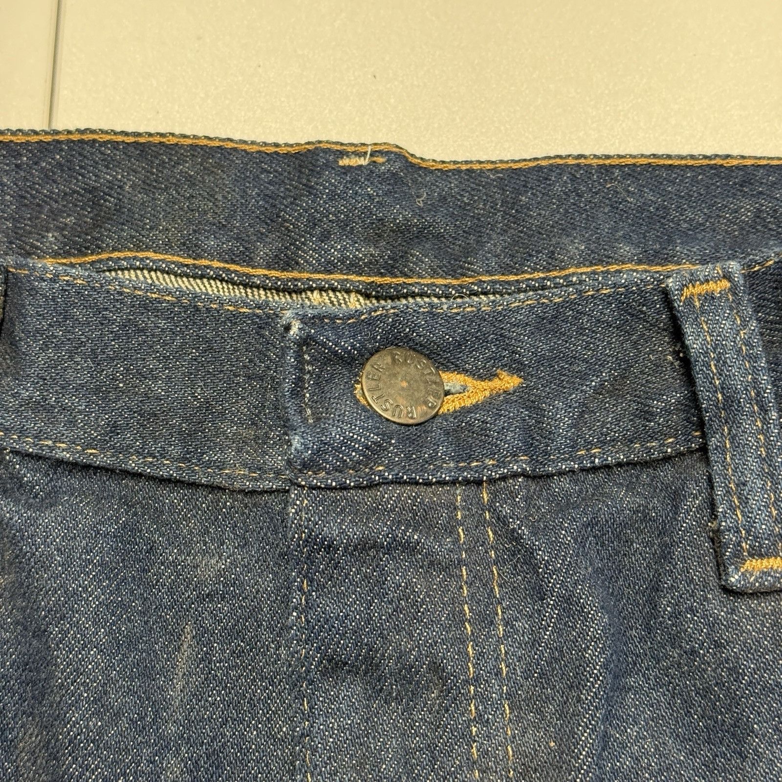 Rustler Rustler Jeans Regular Fit Straight Leg Dark Wash Denim Mens Size US 35 - 3 Thumbnail