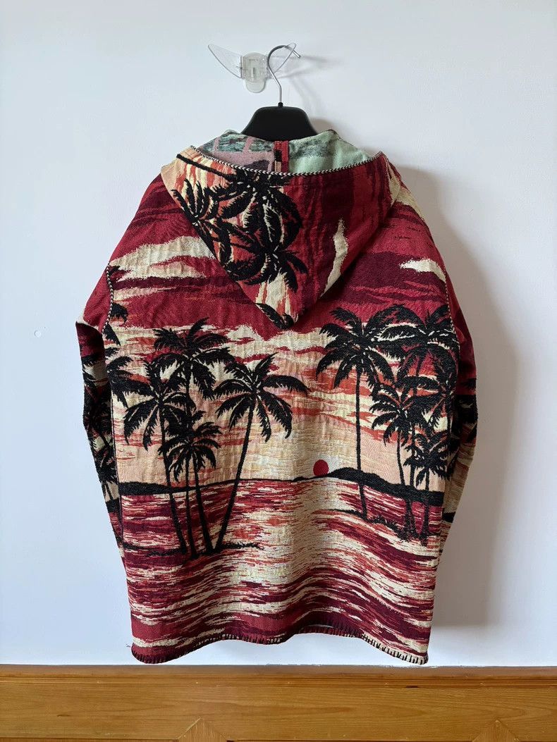 Saint Laurent Paris Saint Laurent Paris Saint Laurent Palm Print Hooded Jacket Size US L / EU 52-54 / 3 - 3 Thumbnail