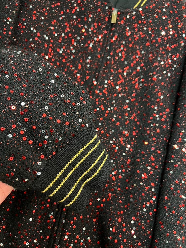 Saint Laurent Paris Saint Laurent Paris Spring/Summer 20 Colored Scaly Wool Te Size S / US 4 / IT 40 - 5 Thumbnail