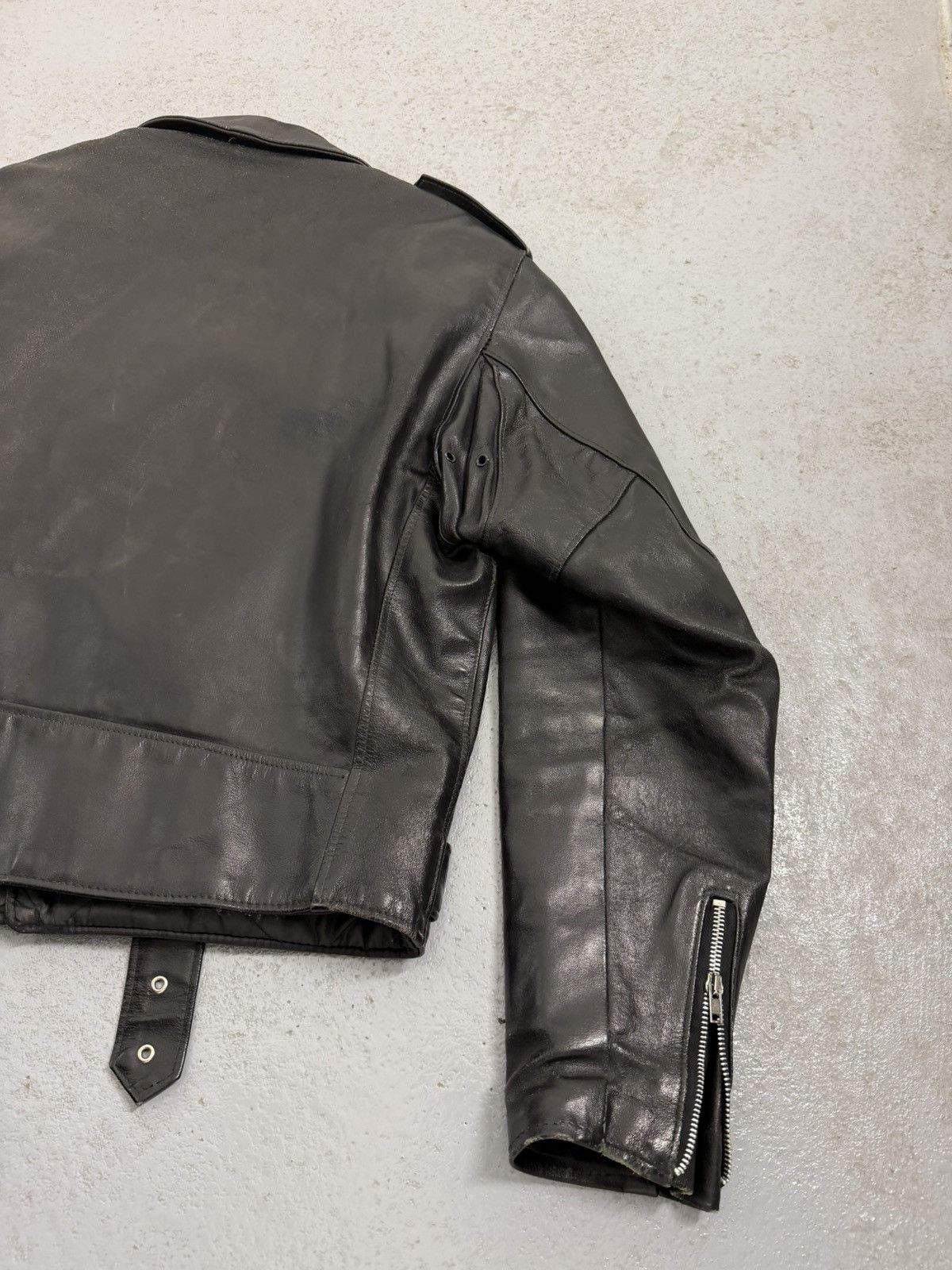Schott Vintage Schott Perfecto 418 Dense Leather Made In USA Jacket Size US L / EU 52-54 / 3 - 15 Thumbnail