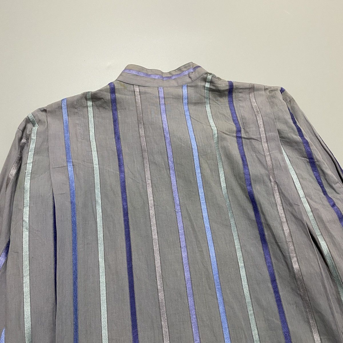 Issey Miyake 90s Issey Miyake Pleated Side Button Shirt Size US M / EU 48-50 / 2 - 11 Thumbnail