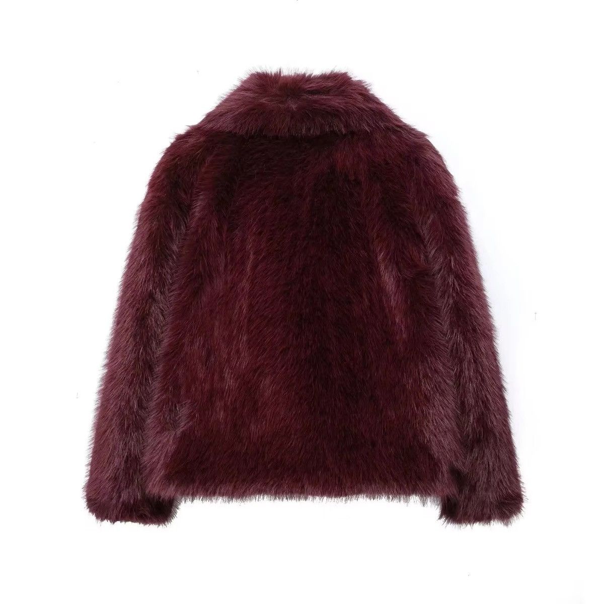 Japanese Brand × Vintage Ladies Faux Fur Plush Wool Long Sleeve Jacket Size M / US 6-8 / IT 42-44 - 2 Thumbnail