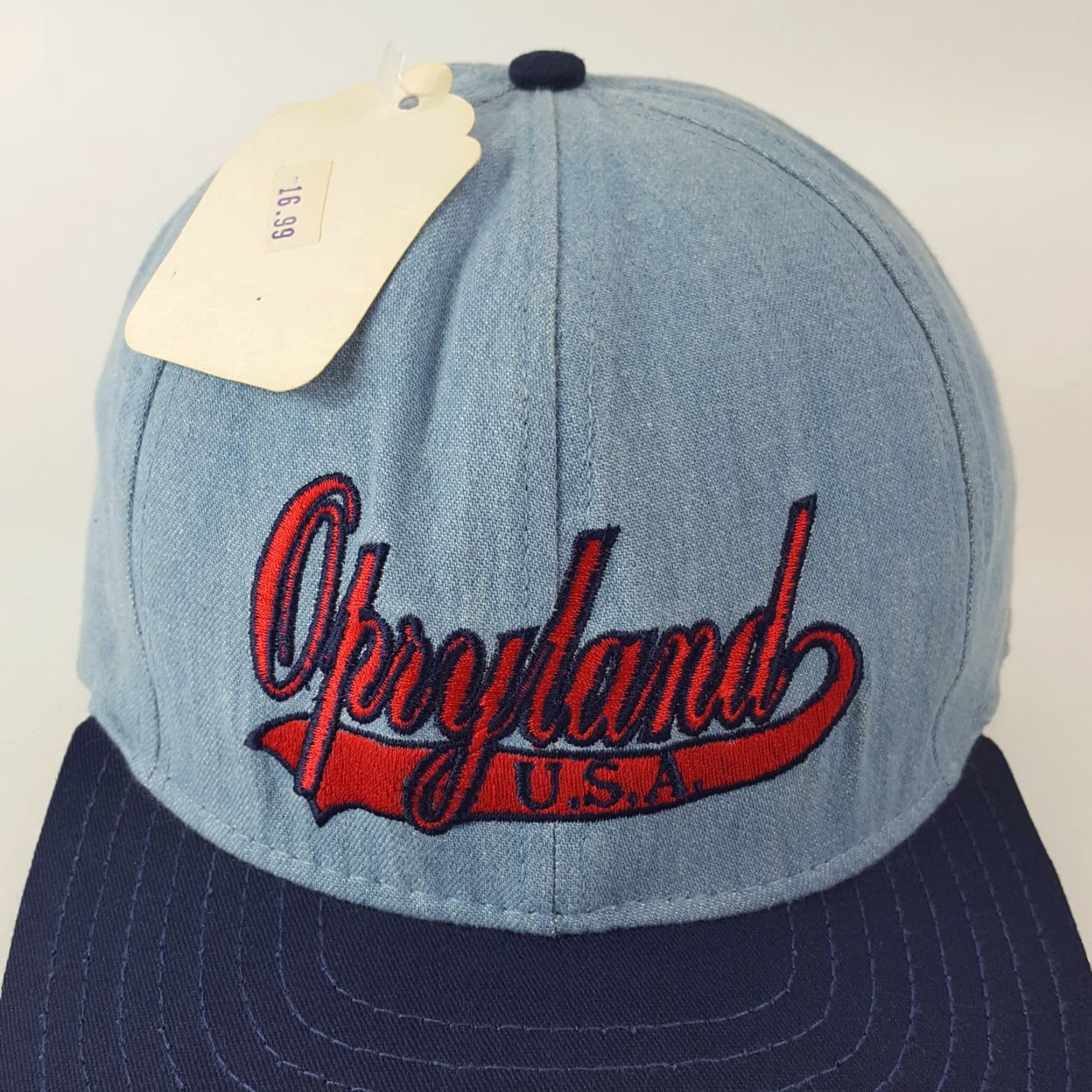 Vintage VINTAGE Classic Sportswear 90s Opryland Snapback Baseball Cap Hat Adjustable One Size Blue Mens Size US M / EU 48-50 / 2 - 2 Thumbnail