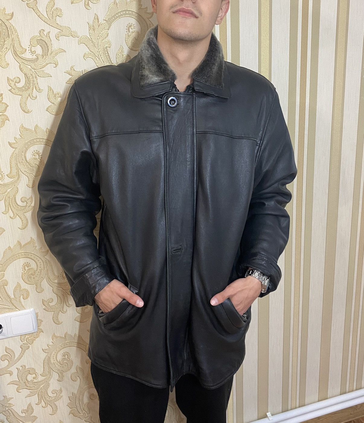 14th Addiction Leather Fur 14TH Addiction Coat Jacket vest avant garde Size US L / EU 52-54 / 3 - 5 Thumbnail