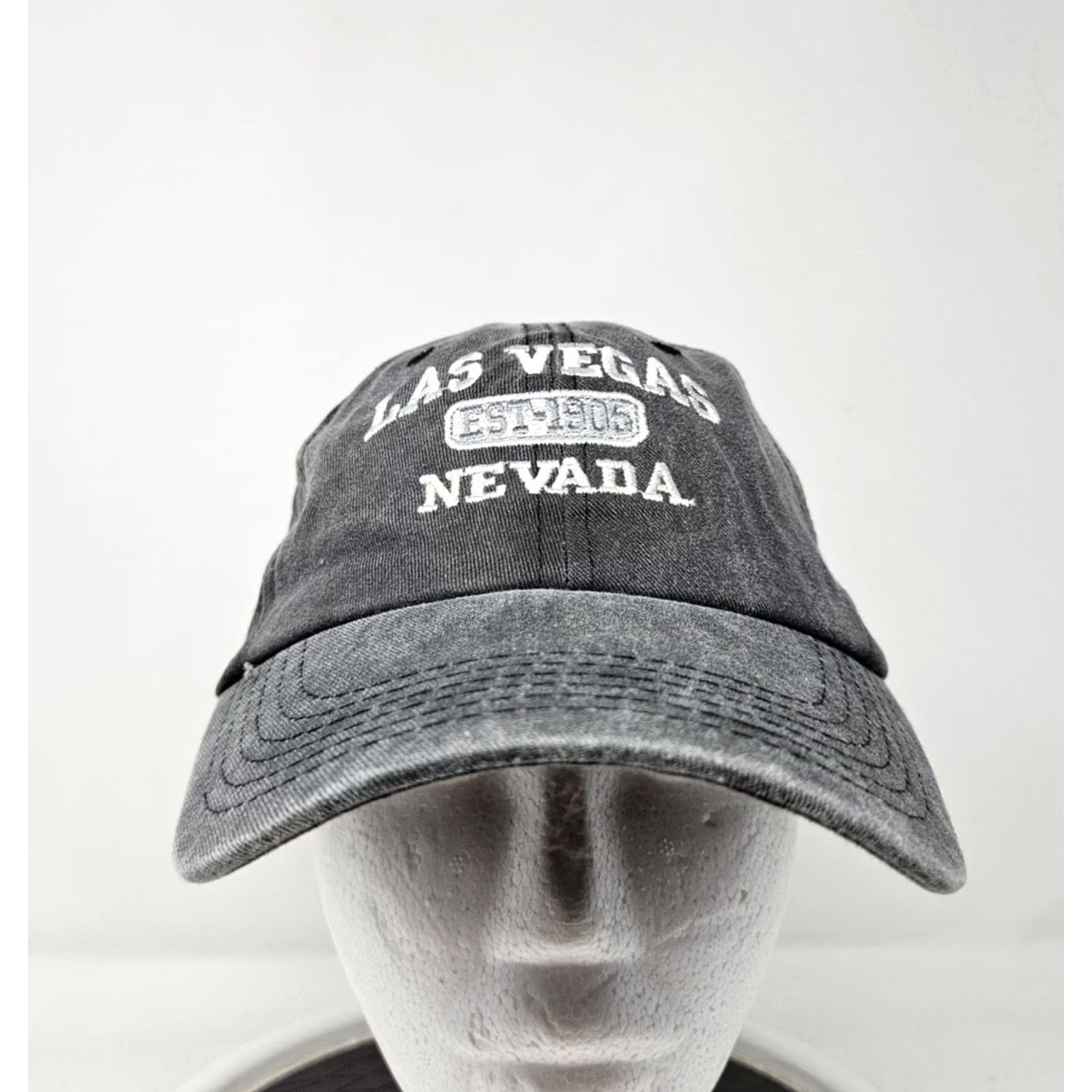 Vintage VINTAGE? No. Las Vegas Nevada Hat Cap Strap Back Embroidered Souvenir Outback America Mens Size ONE SIZE - 2 Thumbnail