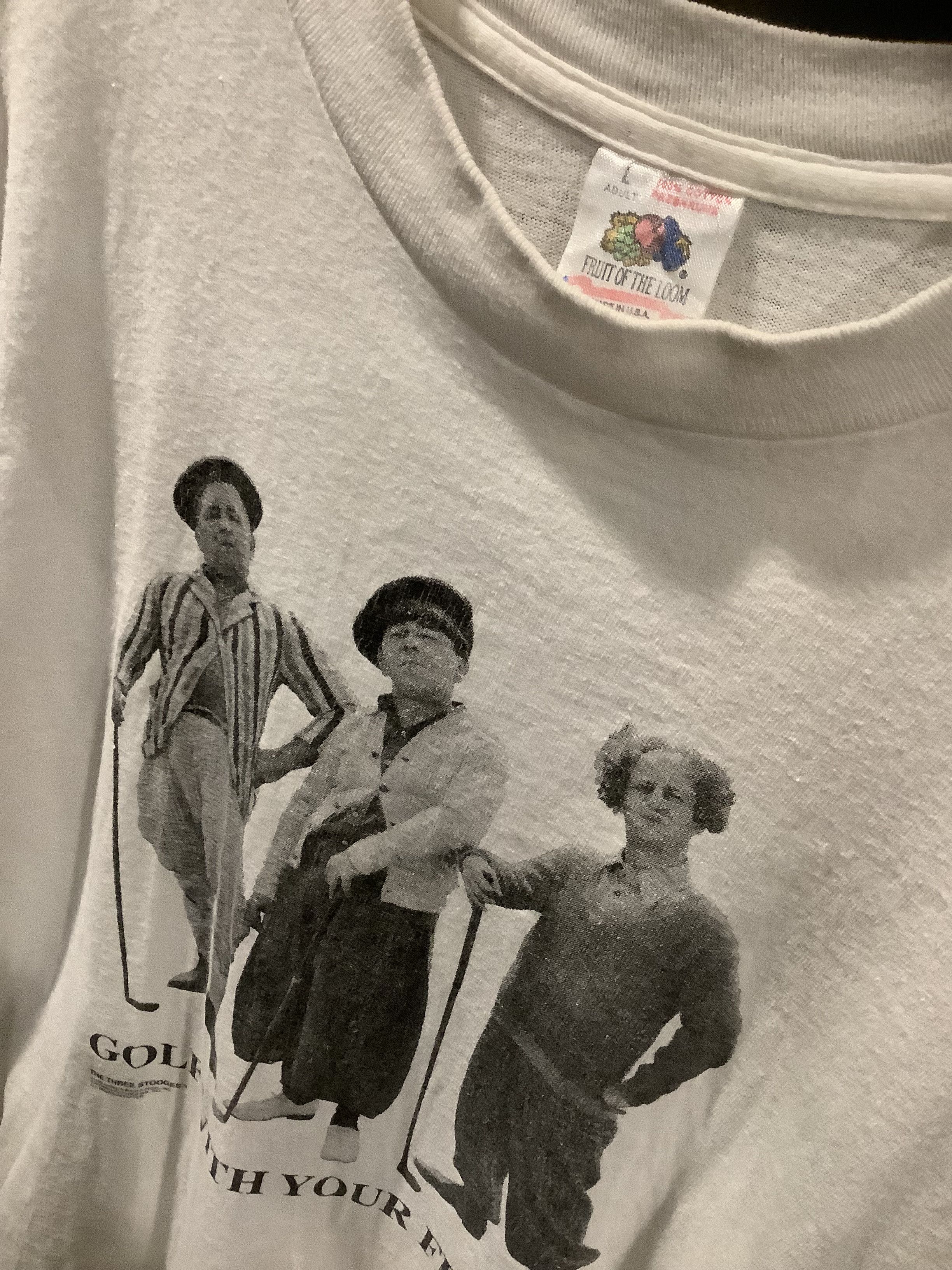 Fruit Of The Loom × Vintage The Three Stooges Size US L / EU 52-54 / 3 - 3 Thumbnail