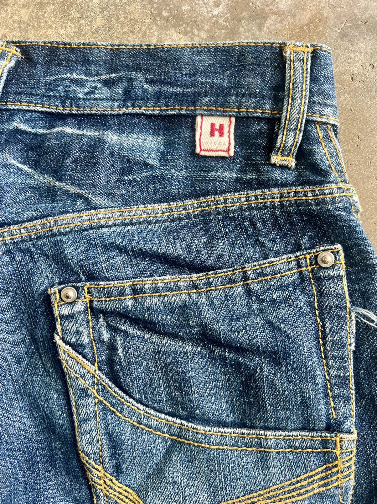 HIDEAWAYS Vintage Nicole Club For Men Indigo Punk Style Jeans Size US 32 / EU 48 - 11 Thumbnail