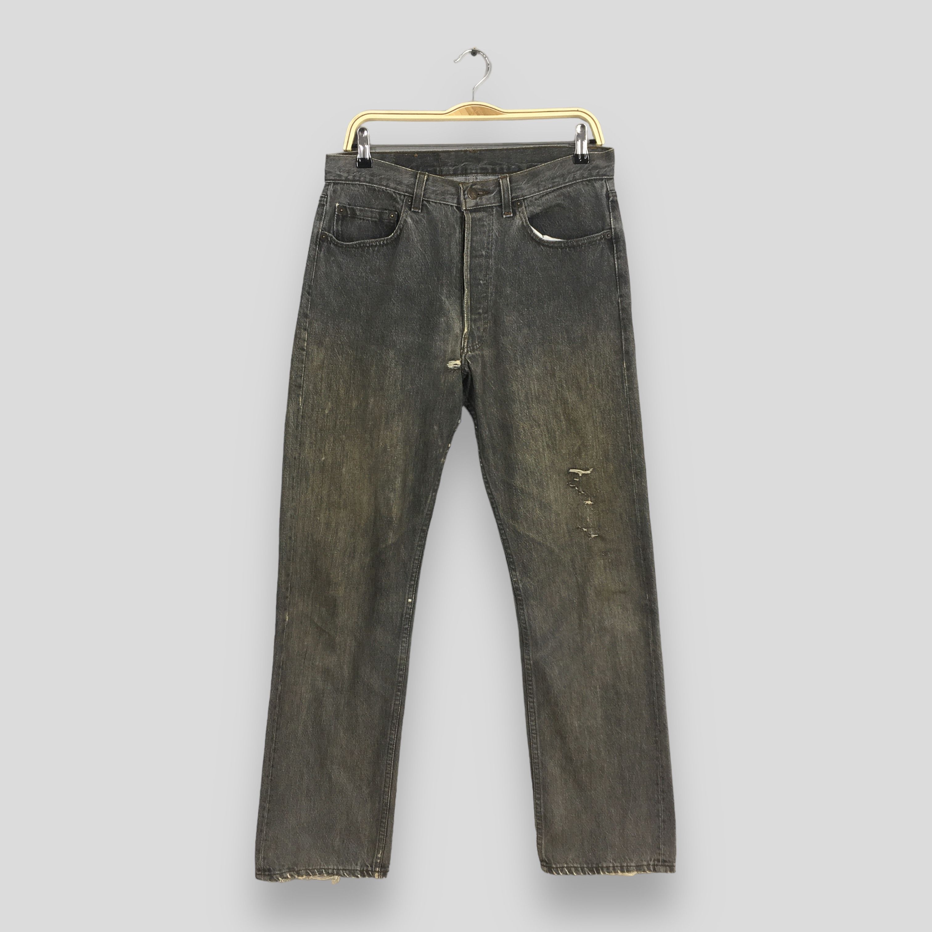 Levi's Size 31x29 Vintage 90s Levi's 501 Black Jeans S1375 Size US 31 - 1 Thumbnail