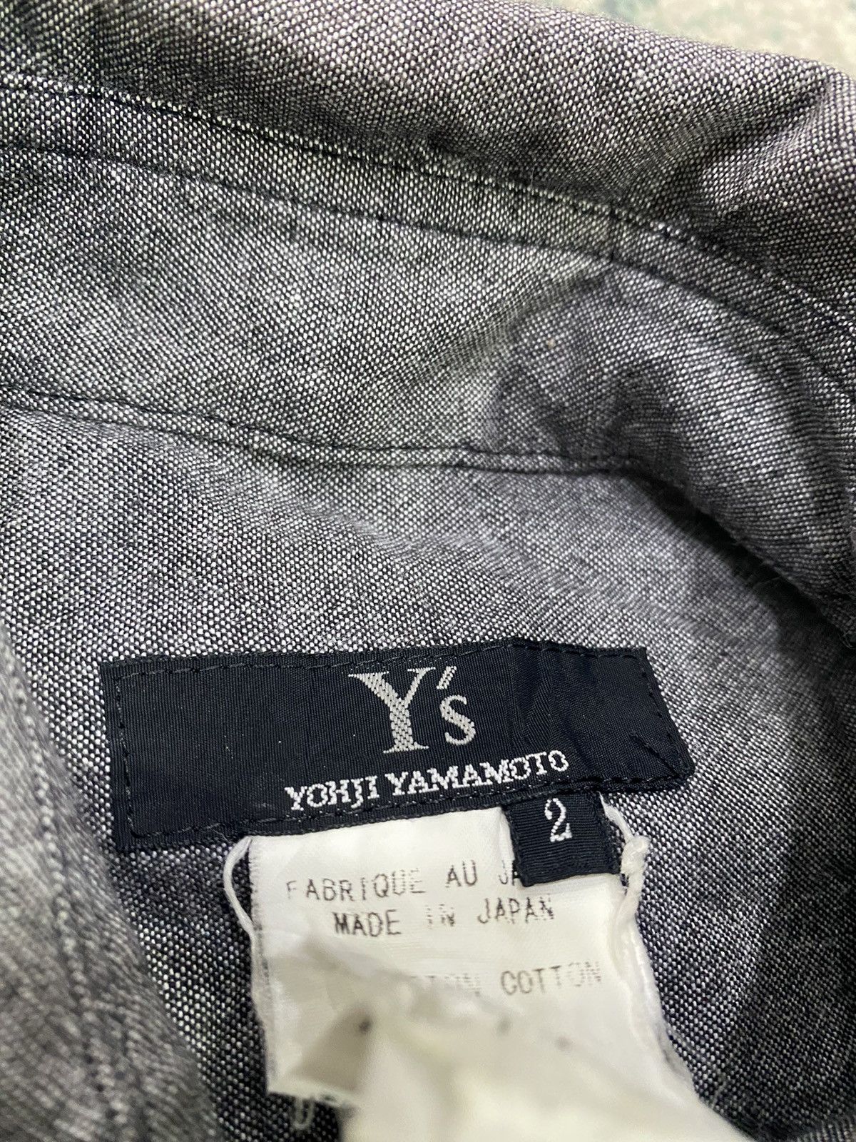 Yohji Yamamoto Y’s By Yohji Yamamoto Collar Cotton L/S Shirt Size US M / EU 48-50 / 2 - 3 Thumbnail
