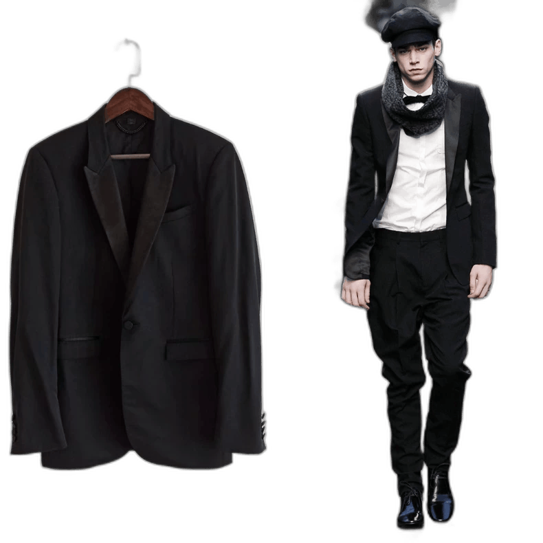 Burberry Burberry Prorsum Men's Smoking Jacket Blazer Size US L / EU 52-54 / 3 - 1 Thumbnail