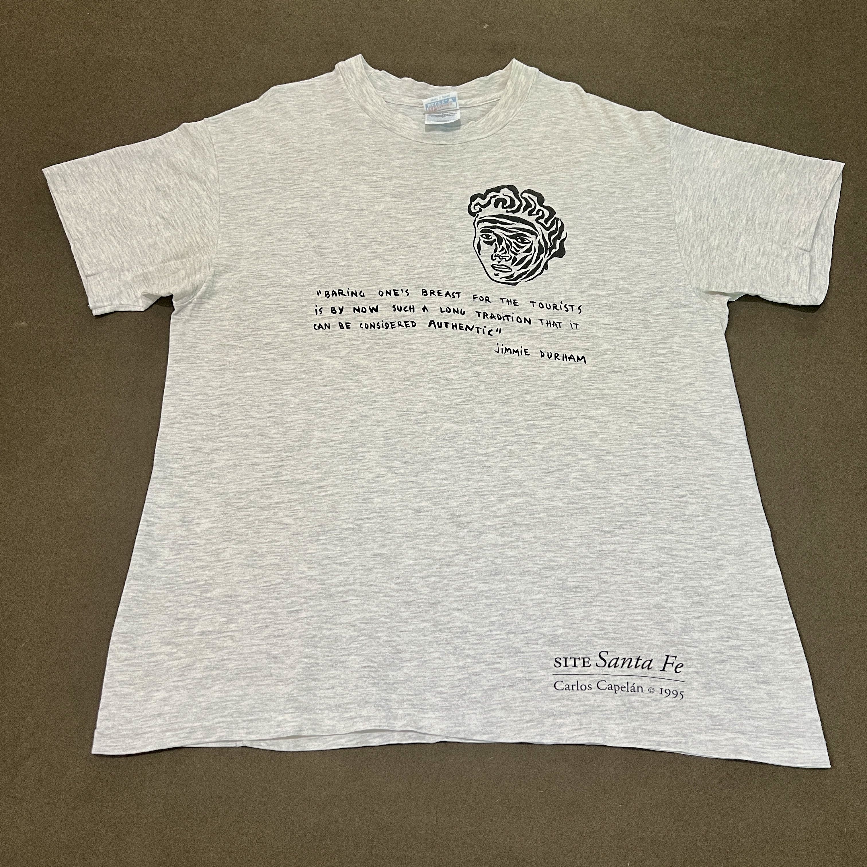 Vintage Vintage 90s Jimmie Durham Carlos Capelán SITE Santa Fe Tee Size US L / EU 52-54 / 3 - 2 Thumbnail
