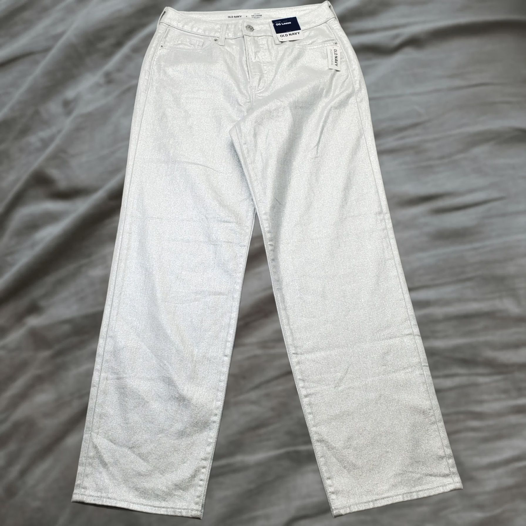 Old Navy Old Navy Pants Womens 4 Multicolor High Rise OG Loose Pockets Chino Casual 4 Womens Pants Size 27" / US 4 / IT 40 - 1 Thumbnail