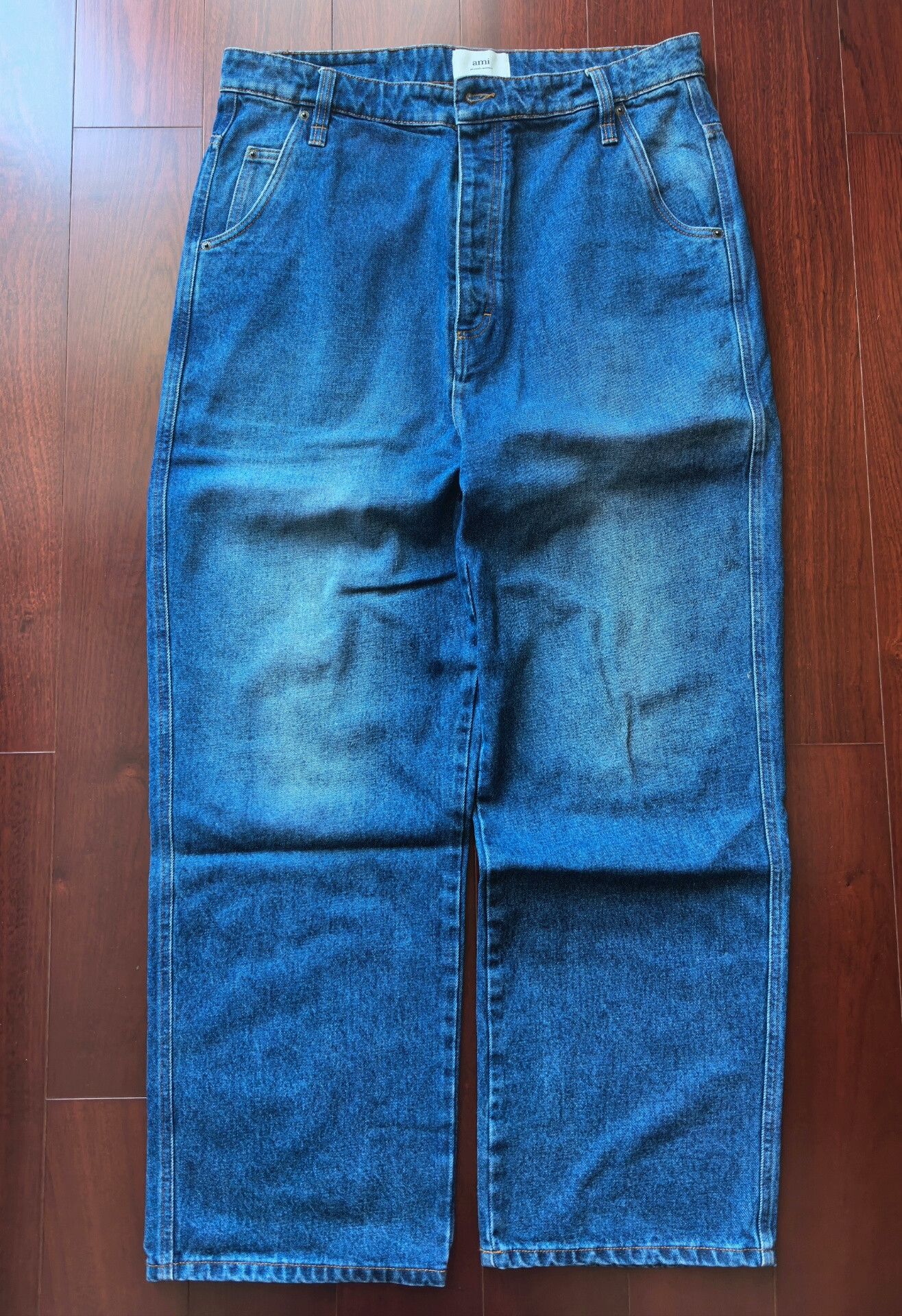 AMI loose straight-leg denim pants by AMI Size US 36 / EU 52 - 1 Thumbnail