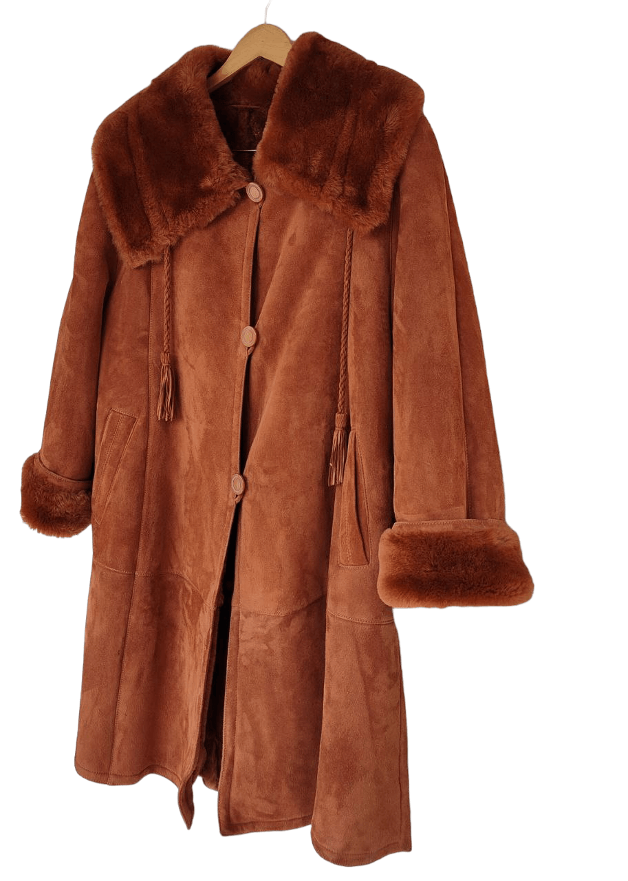 Vintage G&G Italia Sherling Coat Size M / US 6-8 / IT 42-44 - 2 Thumbnail