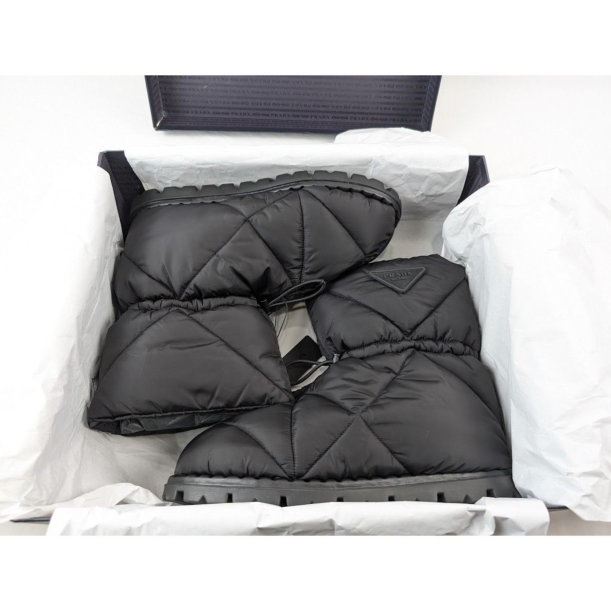 Prada o1rshd1 Puffer Boots in Black Size US 10 / EU 43 - 23 Thumbnail