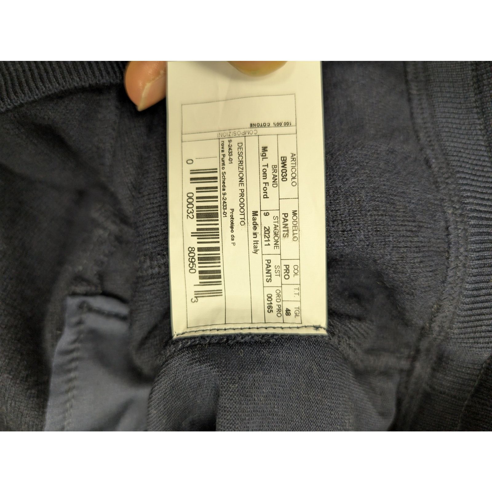 Tom Ford o1rshd1 Trouser / Sweatpants / Joggers Pants in Navy Blue Size US 32 / EU 48 - 15 Thumbnail