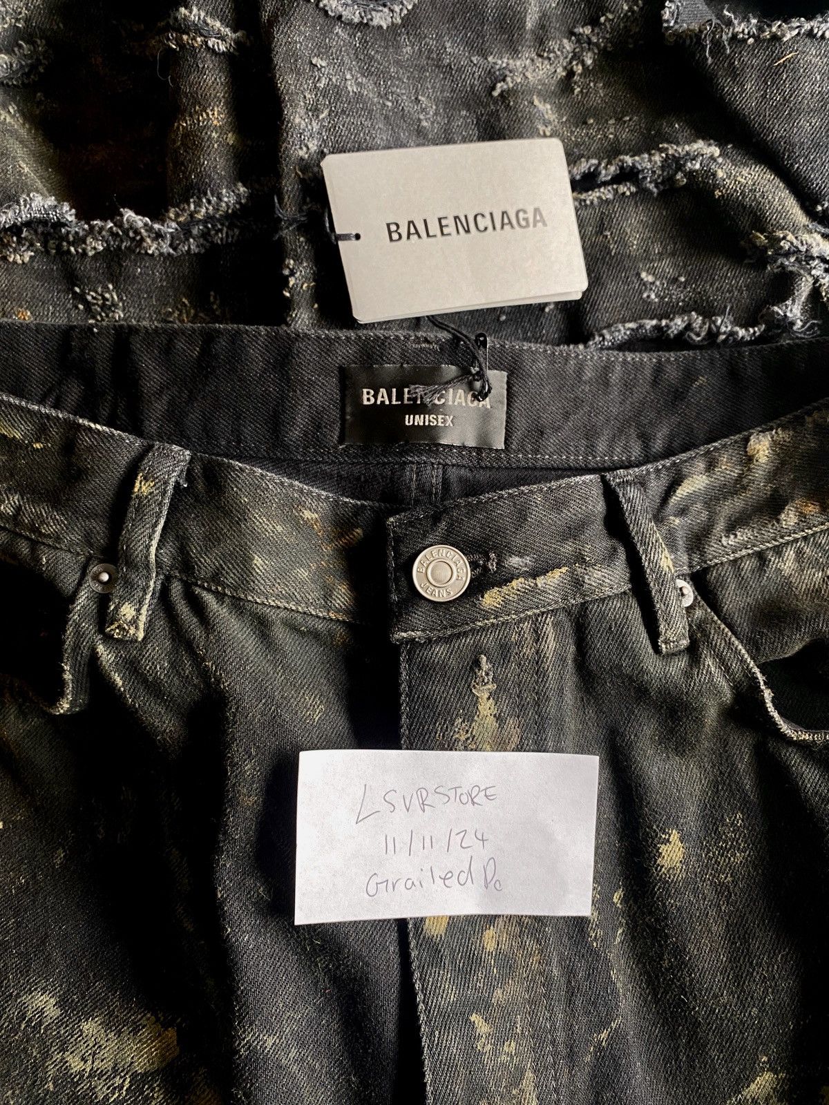 Balenciaga Balenciaga Runway Mud Jean Super Destroyed SS23 Small Size US 32 / EU 48 - 4 Thumbnail