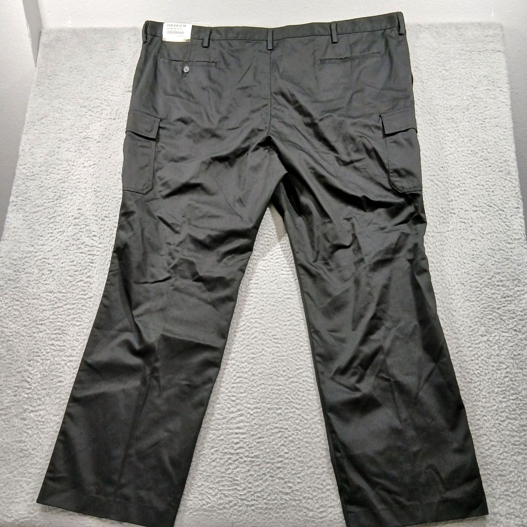 Vintage VINTAGE? Edwards Tuff-Tested Men's Utility Chino Cargo Pants Black NWT 52x34 Crew? Size US 36 / EU 52 - 3 Thumbnail