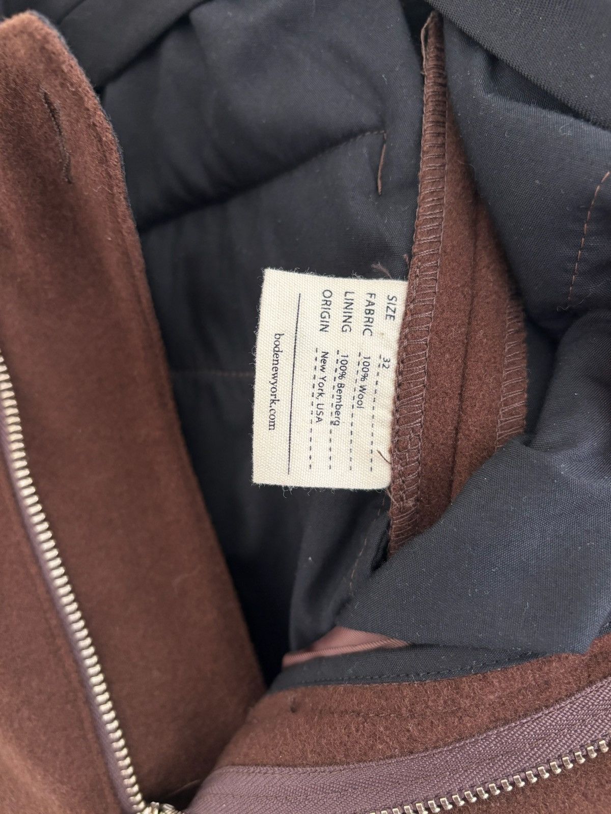 Bode Bode Brown Wool Straight Trousers Size US 32 / EU 48 - 5 Thumbnail
