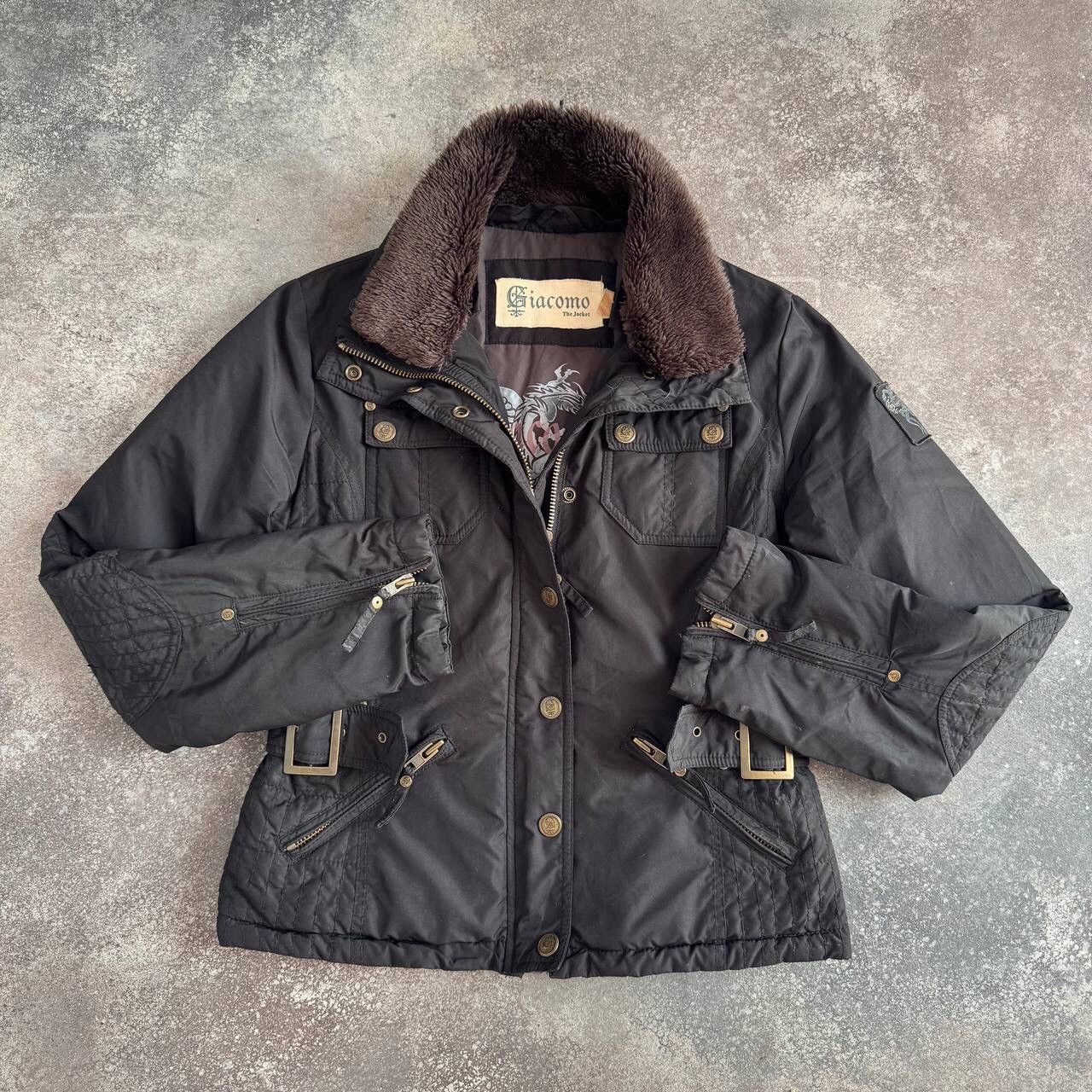 20471120 Avant Garfe Vintage Zip Details Belted Jacket Size L / US 10 / IT 46 - 2 Thumbnail