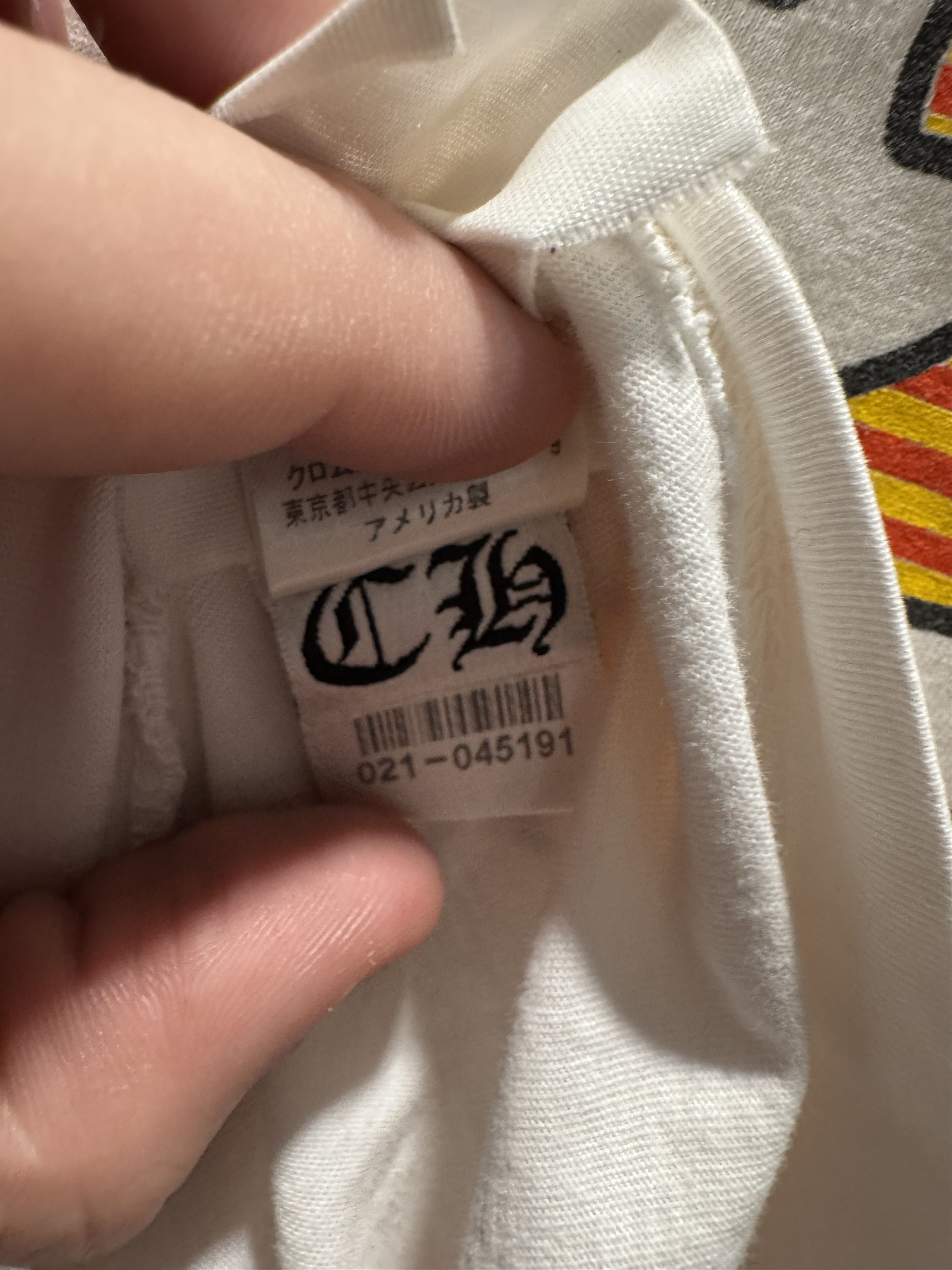 Chrome Hearts CHROME HEARTS HAIRY DAGGER STRIPED LOGO POCKET TEE Size US XL / EU 56 / 4 - 3 Thumbnail