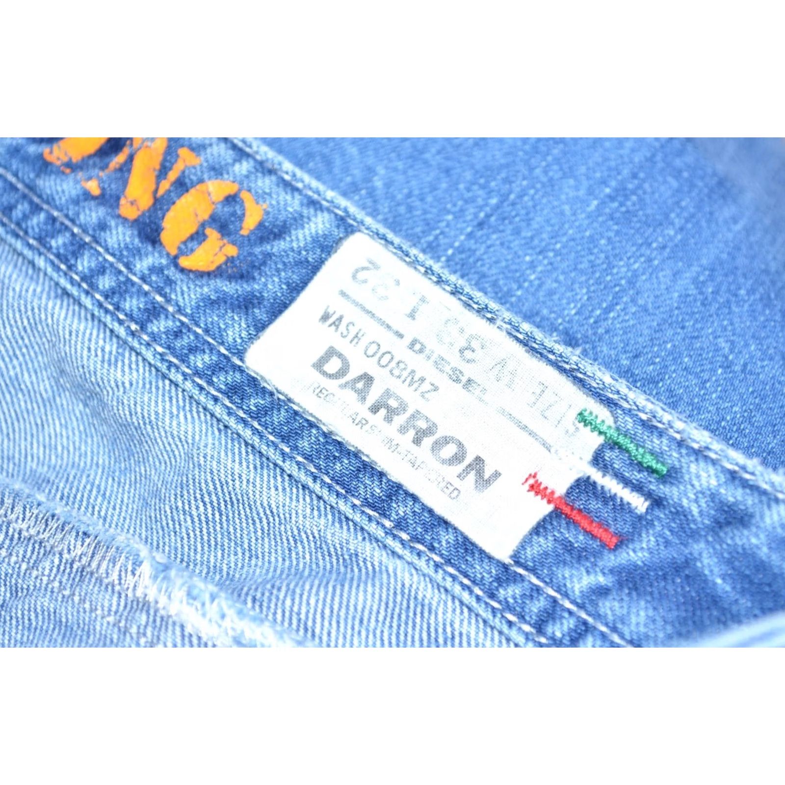 Diesel DIESEL Darron Jeans Blue Regular Slim Tapered Size W33 L32 Wash 008MZ Mens Jeans Size US 33 - 7 Thumbnail