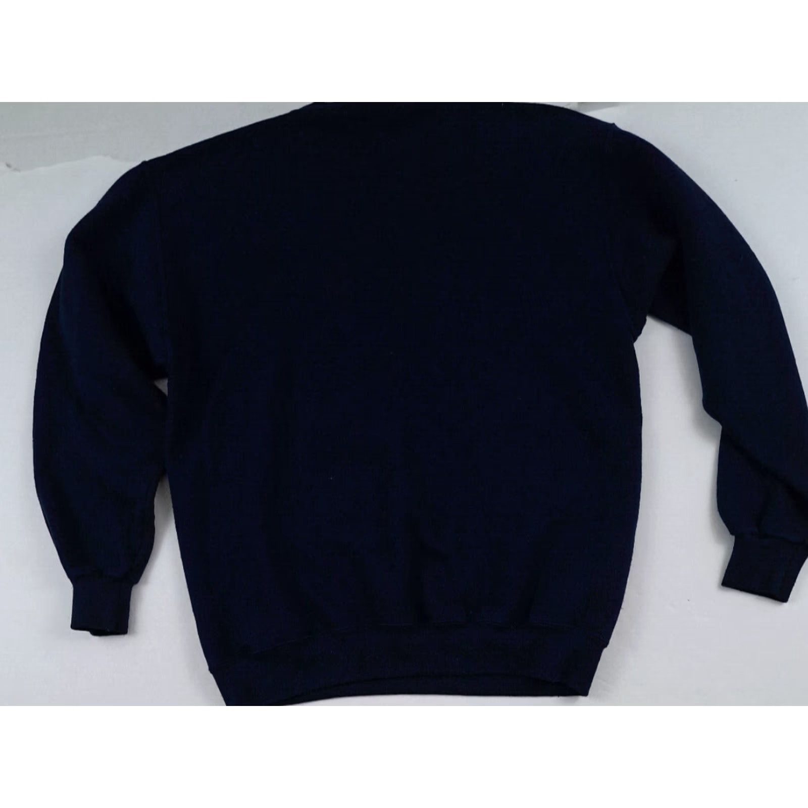 Vintage VINTAGE Michigan Wolverines Sweatshirt PM Sports Unisex Adults Crew Neck Long Sleeve Pullover Blue Cotton Canvas Logo Graphic Print Size LG/L Size US L / EU 52-54 / 3 - 4 Thumbnail