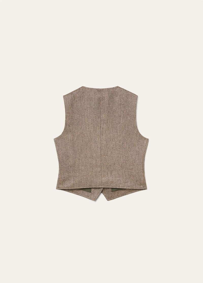 Loro Piana o1srvl11e0526 FAP3839 Teodoro Vest in Brown Size M / US 6-8 / IT 42-44 - 6 Thumbnail
