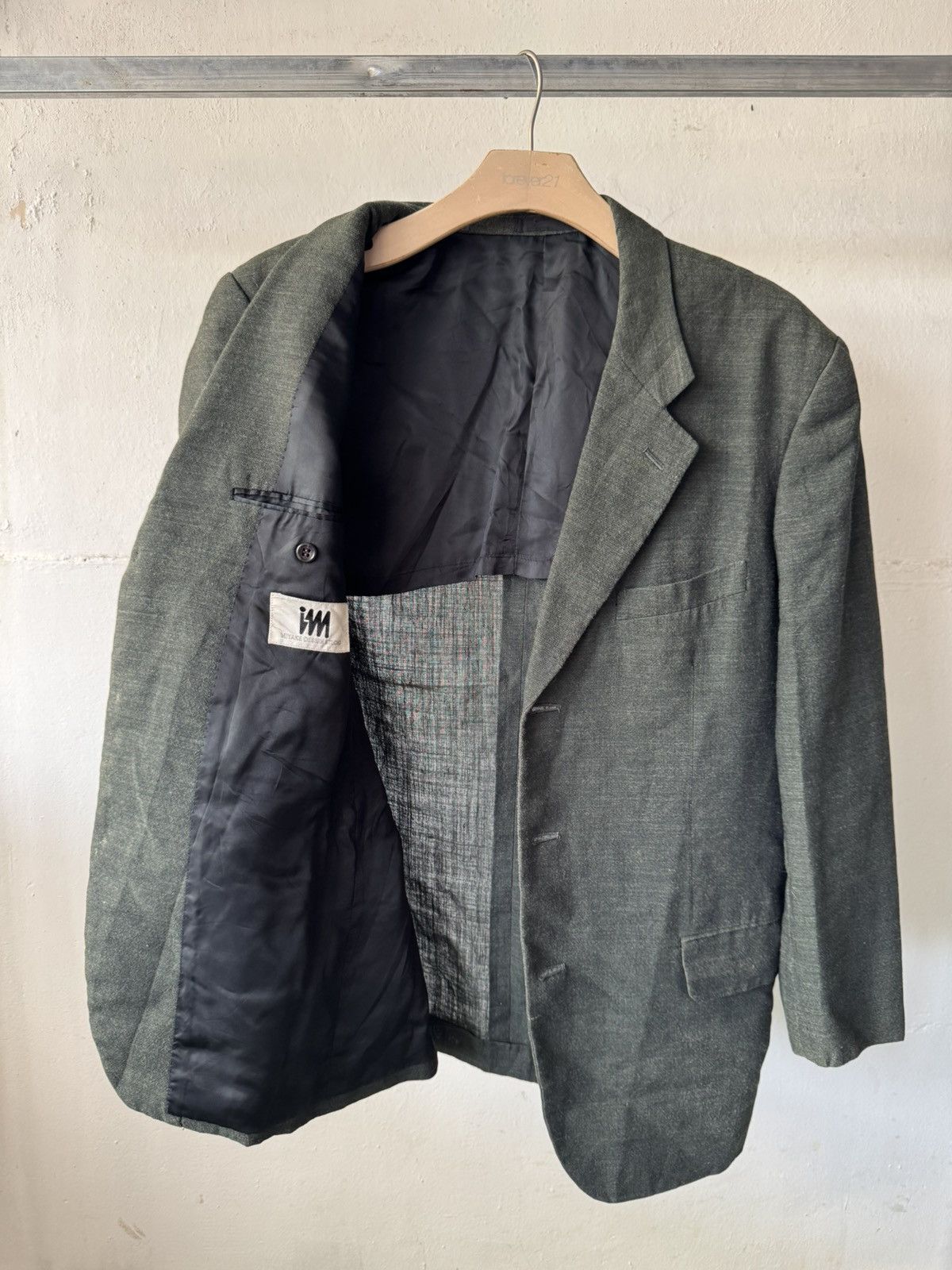 Issey Miyake Issey Miyake Design Studio Cupra Lining Wool Blazer Size US M / EU 48-50 / 2 - 1 Thumbnail
