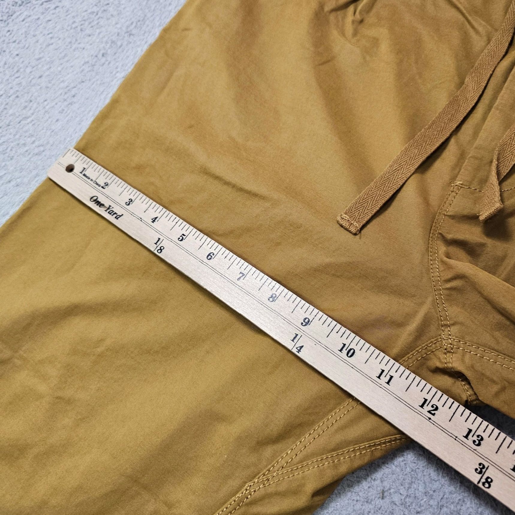 Alex Mill ALEX MILL Chino Pants Mens M Brown Elastic Waist Drawstring Casual 37 in Inseam 25 in Pockets Pleated Front Button Relaxed Straight Vintage: No Size US 31 - 5 Thumbnail