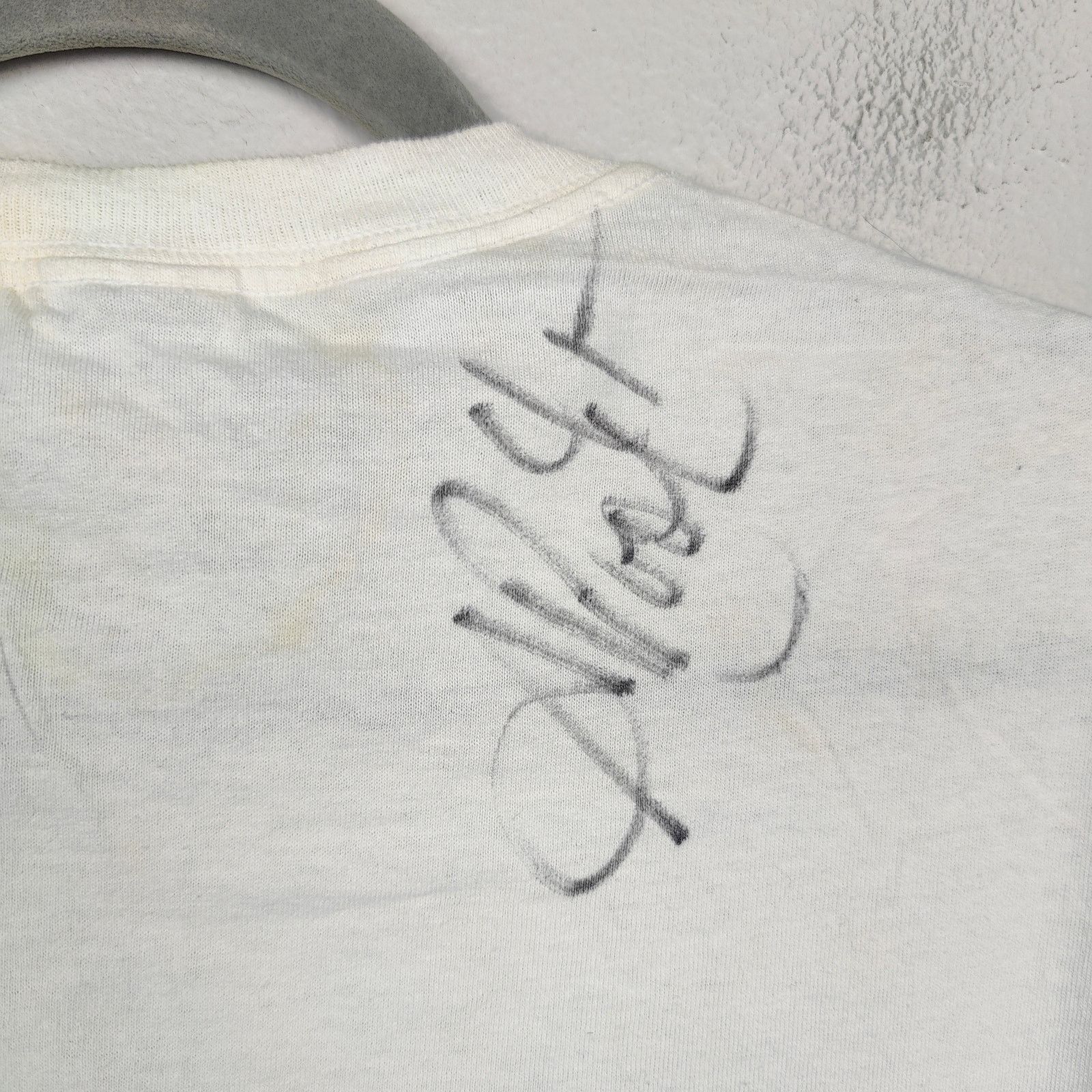 Jerzees Vintage Clippers Autographed T-Shirt Mens Small White Size US S / EU 44-46 / 1 - 6 Thumbnail