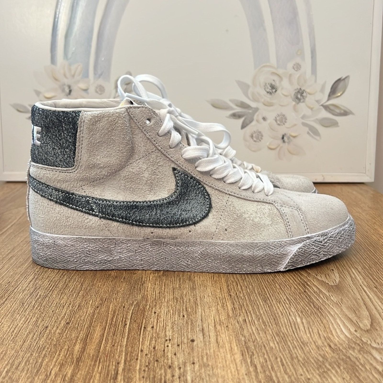Nike Nike Zoom Blazer Mid Premium SB Faded Pack Grey Fog Black Size US 9.5 / IT 39.5 - 6 Thumbnail