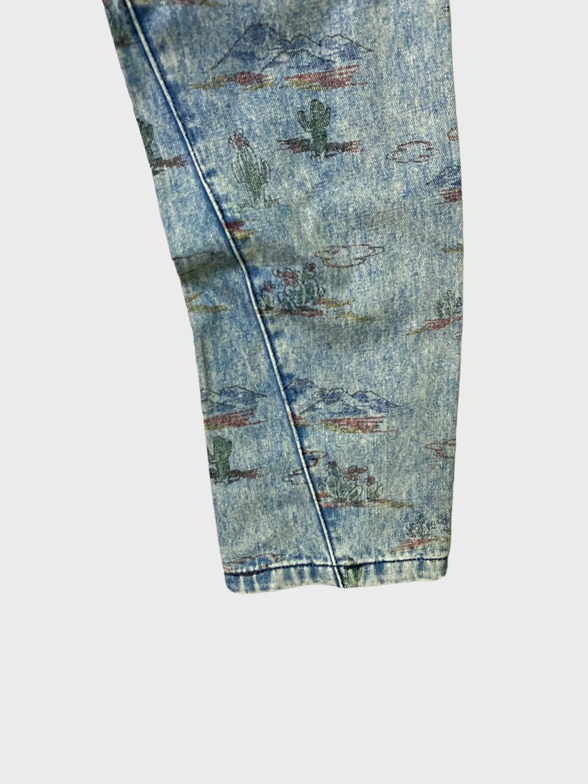 Issey Miyake Issey Miyake Style Cactus Designs Denim Jeans Size US 30 / EU 46 - 7 Thumbnail