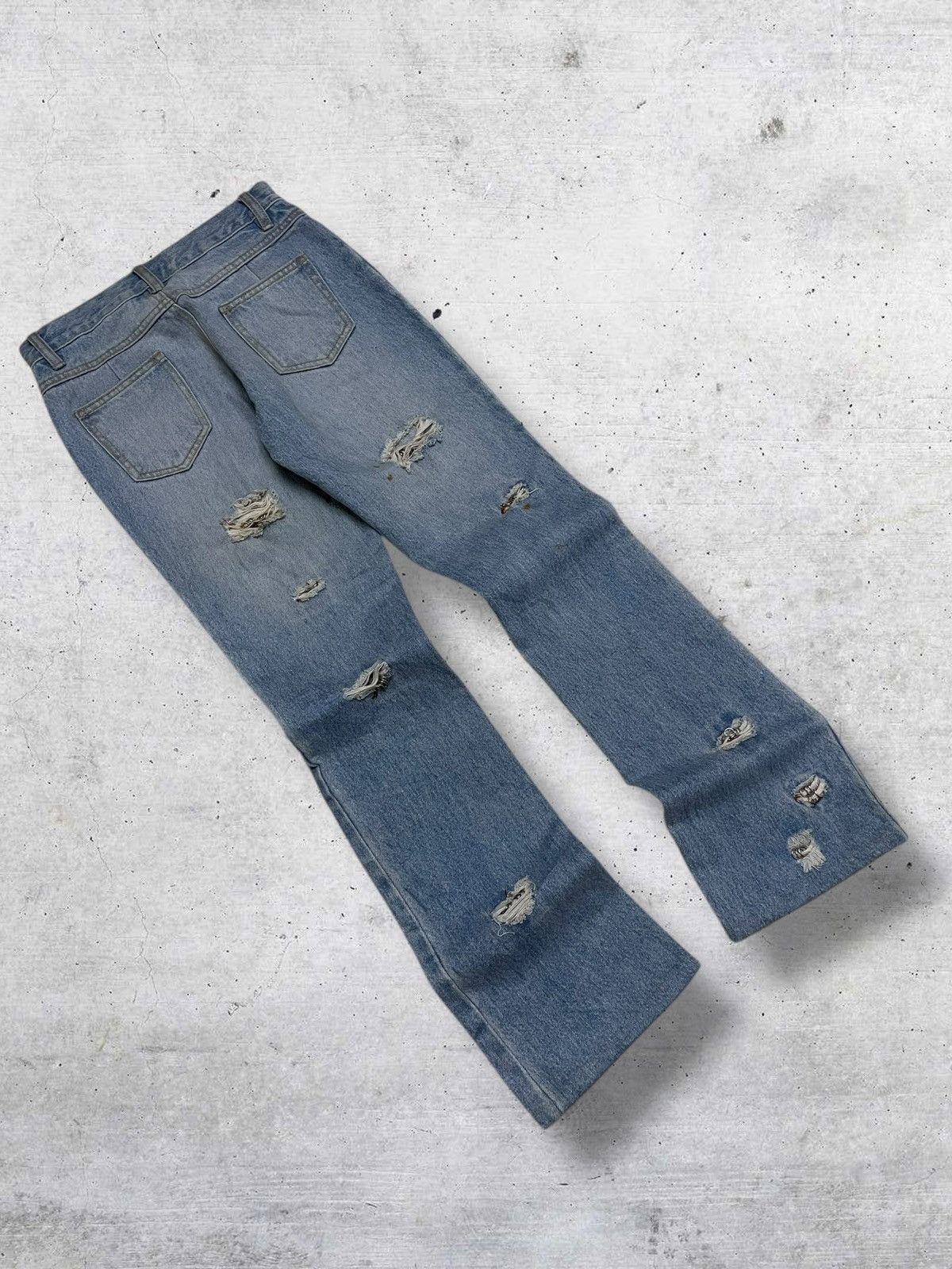 If Six Was Nine VINTAGE DONA MARIE JAPAN DESIGNER FLARED PIERCING WASHED Size US 27 - 12 Thumbnail
