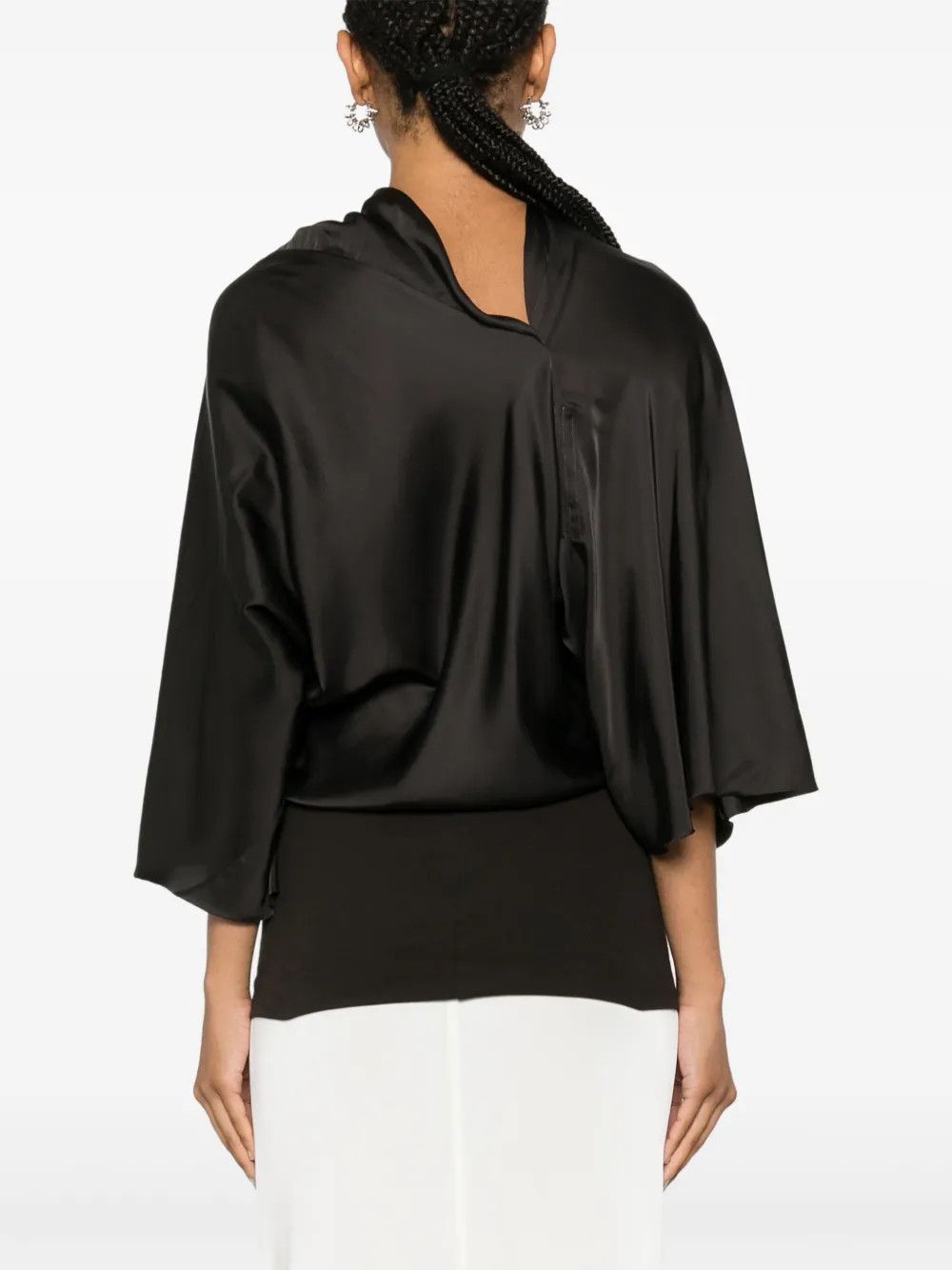 Rick Owens o1y0126 Blouse in Black Size XS / US 0-2 / IT 36-38 - 4 Thumbnail