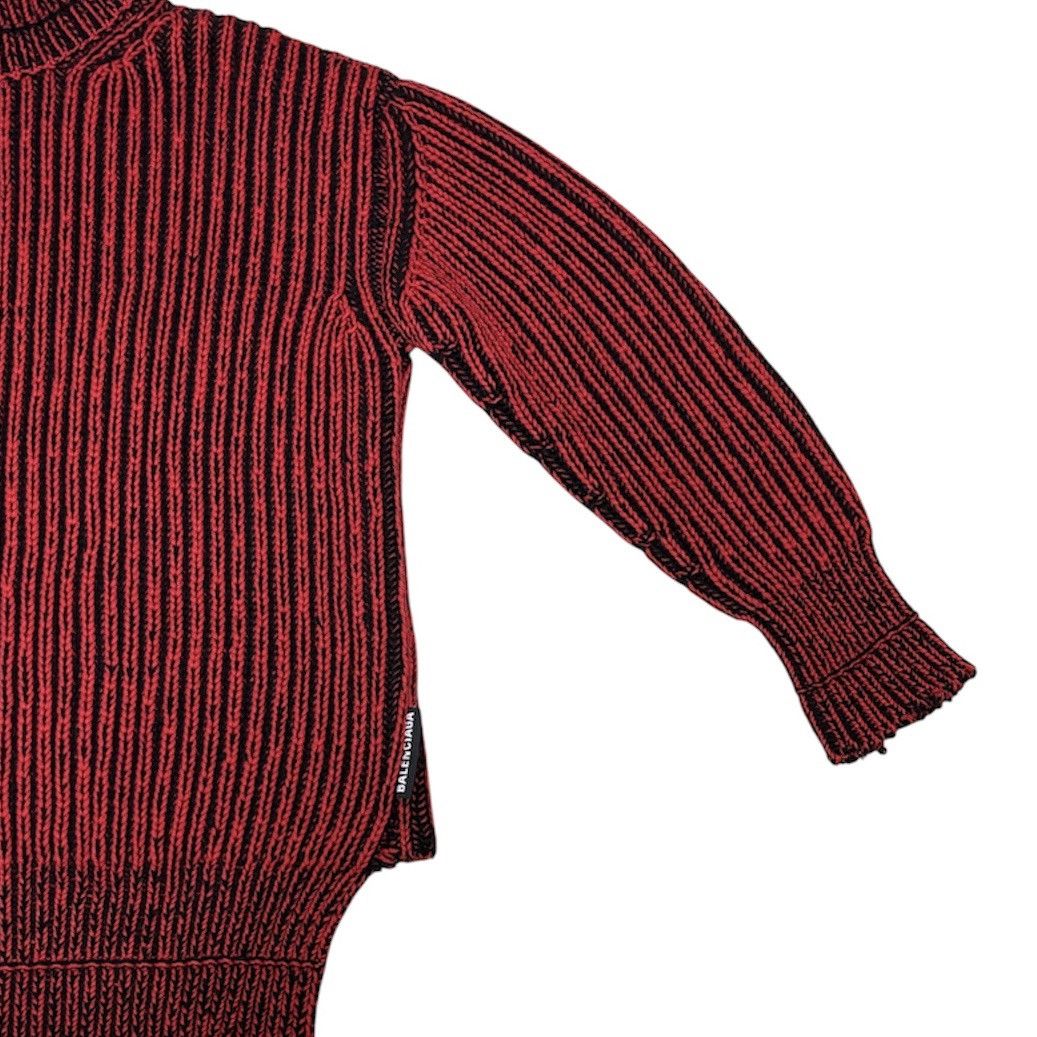 Balenciaga PRE-FALL 2018 BALENCIAGA BY DEMNA OVERSIZED KNIT RED Size S / US 4 / IT 40 - 4 Thumbnail