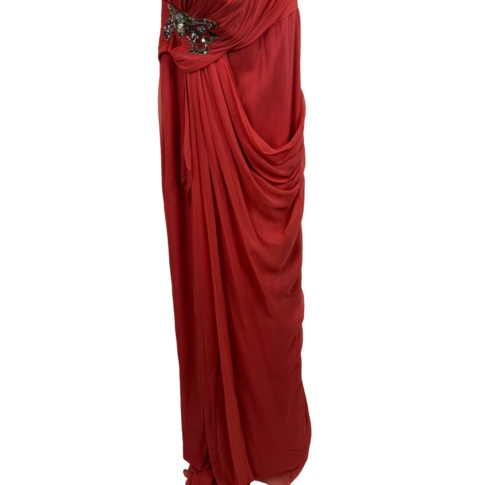 Marchesa Marchesa Notte Luxury Silk Pageant Cocktail Evening Size S / US 4 / IT 40 - 6 Thumbnail