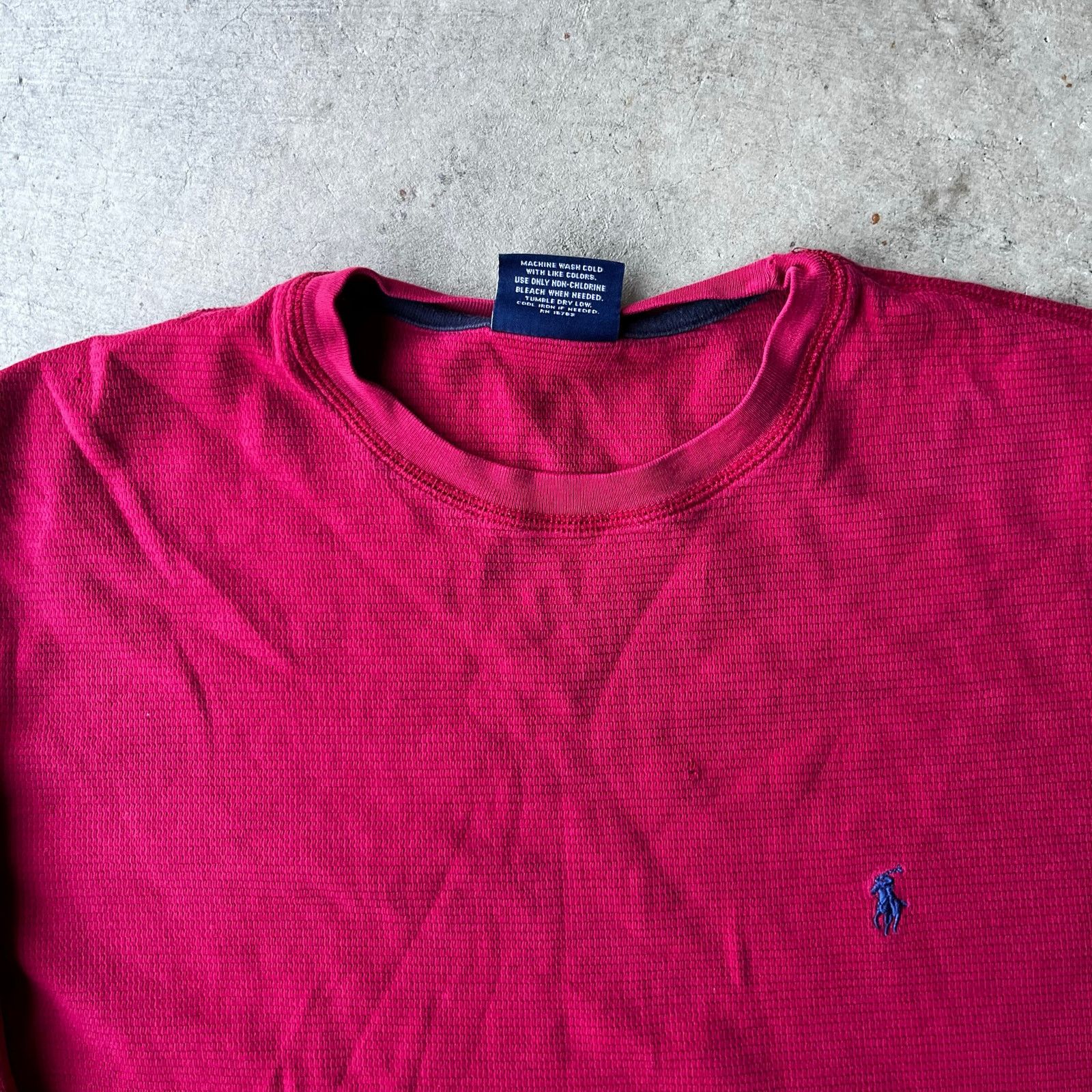 Vintage VINTAGE POLO RALPH LAUREN SLEEPWEAR THERMAL SHIRT RED MEDIUM Size US M / EU 48-50 / 2 - 1 Thumbnail