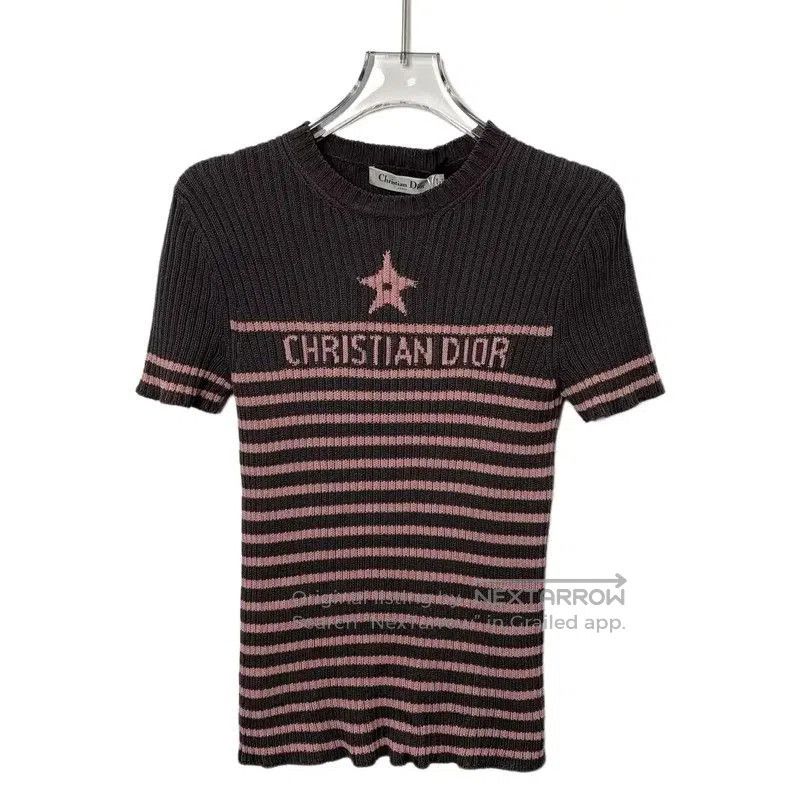 Dior Dior Color-Blocked Ribbed Cotton Sweater . Size XS / US 0-2 / IT 36-38 - 1 Thumbnail