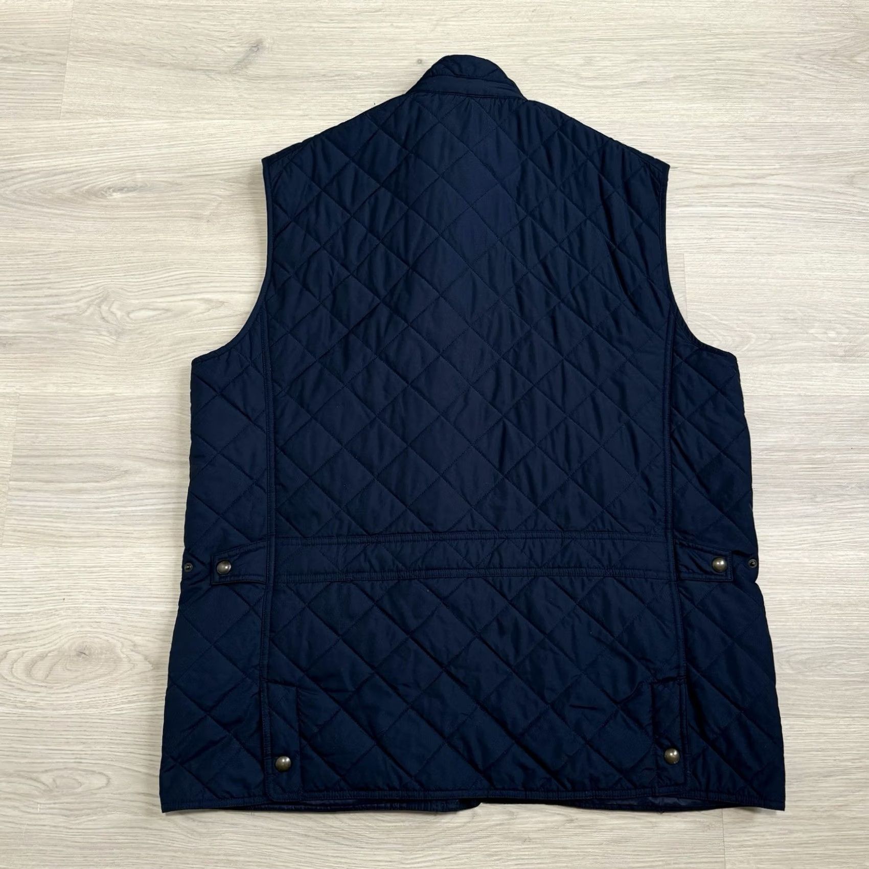 Polo Ralph Lauren VINTAGE Polo Ralph Lauren Polo Club Quilted Vest Corduroy Collared Navy Blue XLT Men Size US XL / EU 56 / 4 - 2 Thumbnail