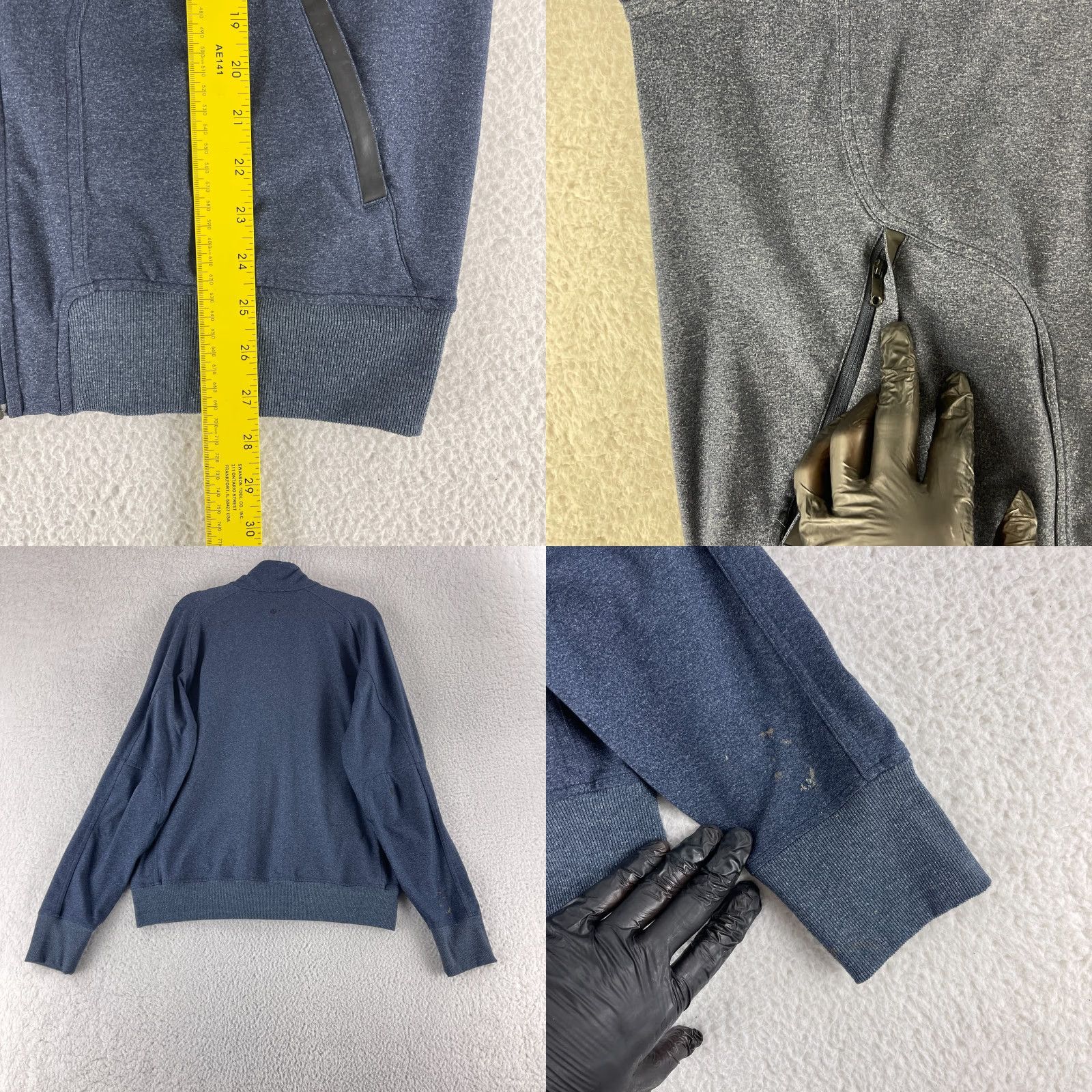 Lululemon Lululemon Jacket Mens Size XXL Blue Long Sleeve Full Zip Mock Neck Zipper Pocket Size US XXL / EU 58 / 5 - 8 Thumbnail