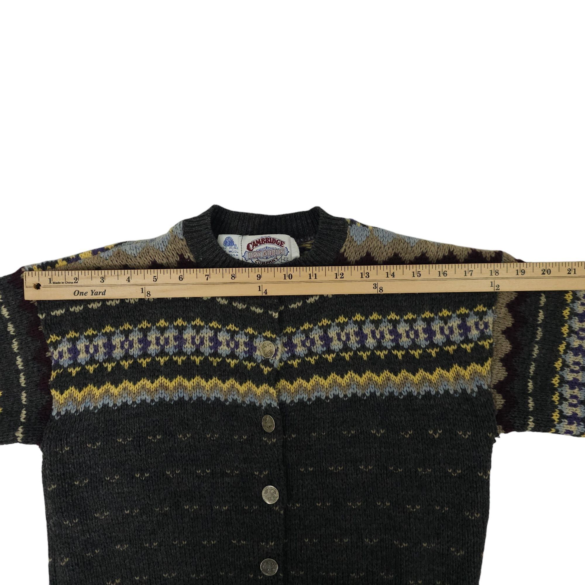 Other Cambridge Dry Goods Sweater Button Front Women S Vintage USA Size S / US 4 / IT 40 - 5 Thumbnail
