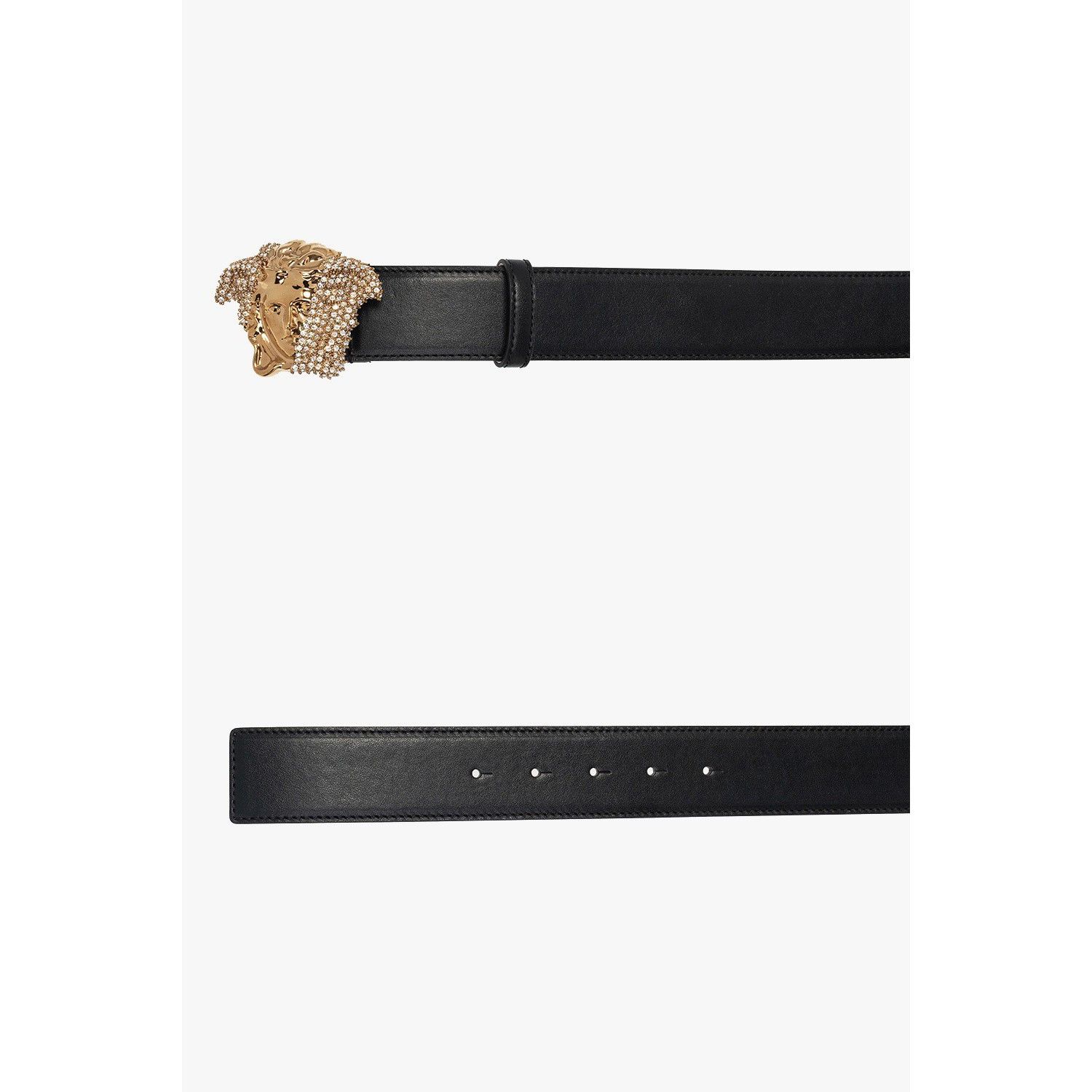Versace VERSACE Black Leather Belt New & Authentic (Men's size:85;) Size ONE SIZE - 3 Thumbnail