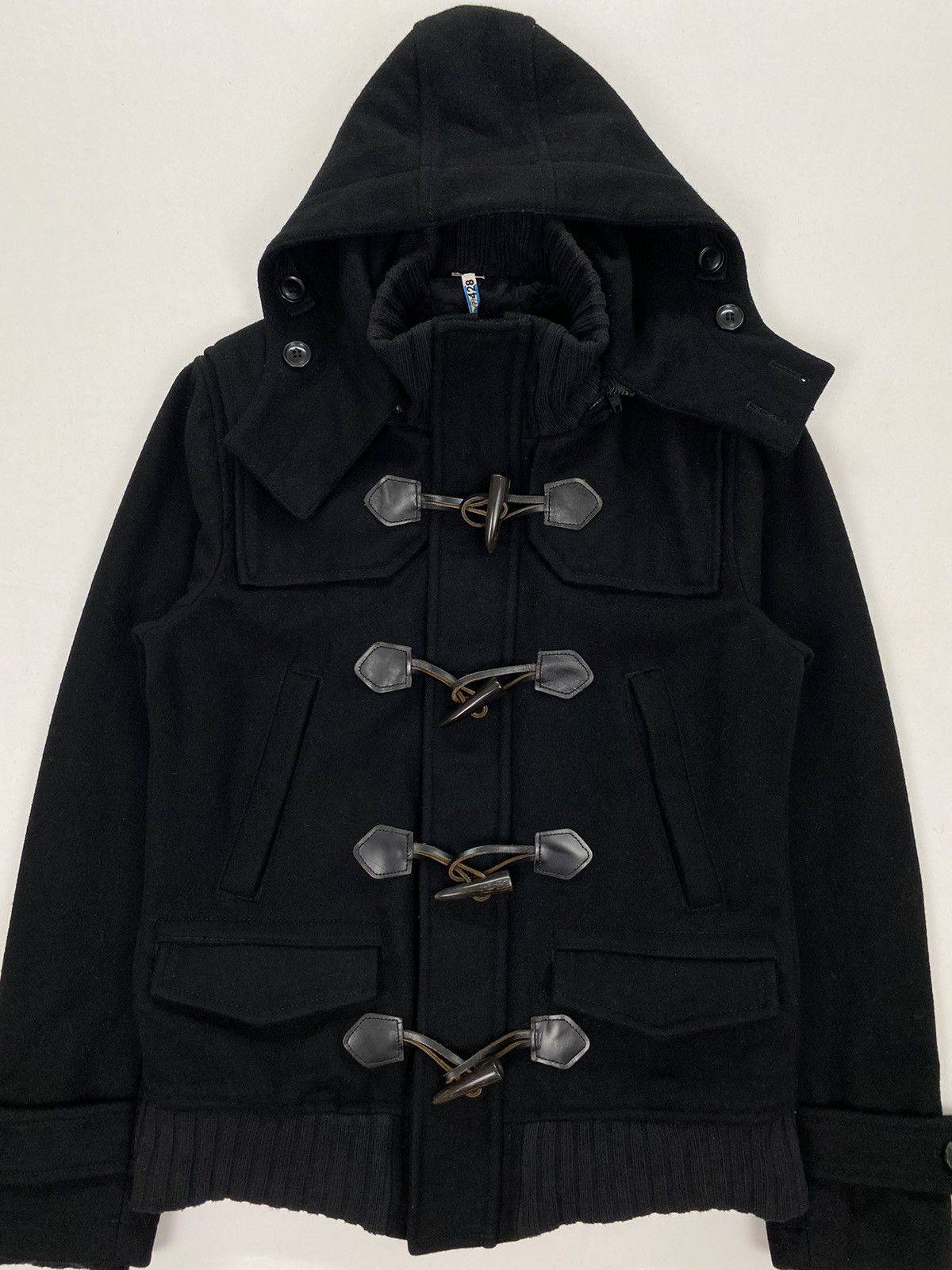 Japanese Brand Men’s Bigi Hooded Duffle Jacket Size US S / EU 44-46 / 1 - 3 Thumbnail