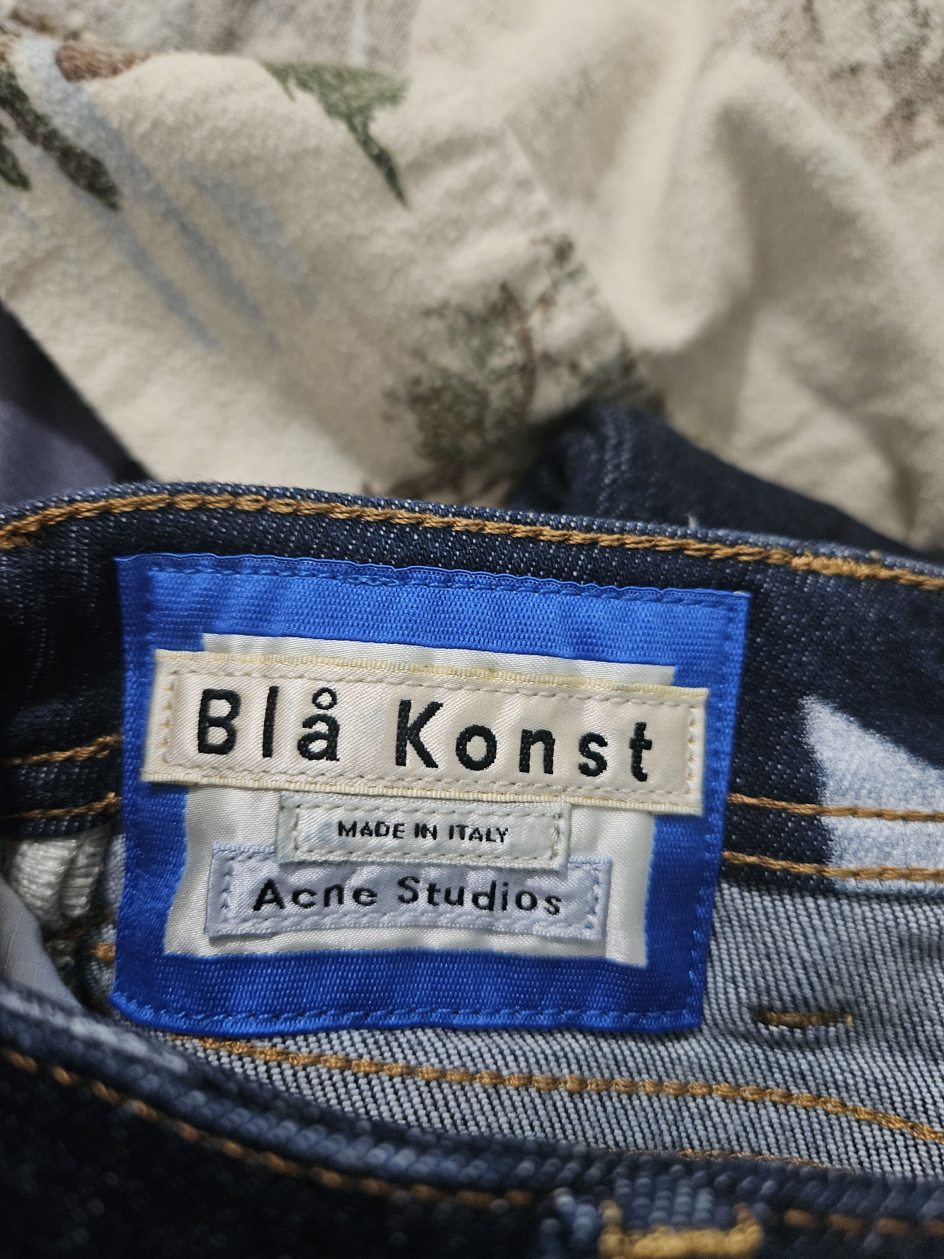 Acne Studios Blå Konst Climb Star P. Blue Denim Jeans Size US 27 - 10 Thumbnail