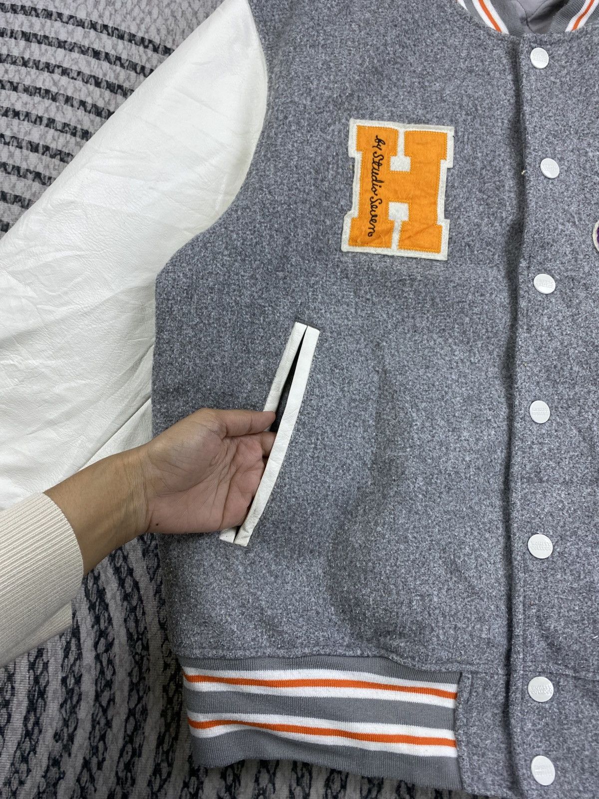 Studio Seven GU X Studio Seven Collaboration Varsity Jacket Size US L / EU 52-54 / 3 - 7 Thumbnail