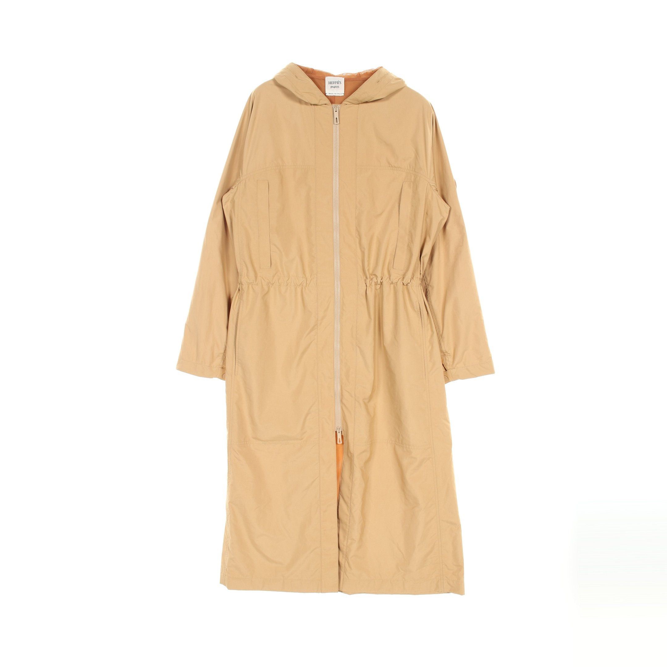 Hermes Hermes Serie Spring Coat Beige Hooded Size ONE SIZE - 1 Thumbnail