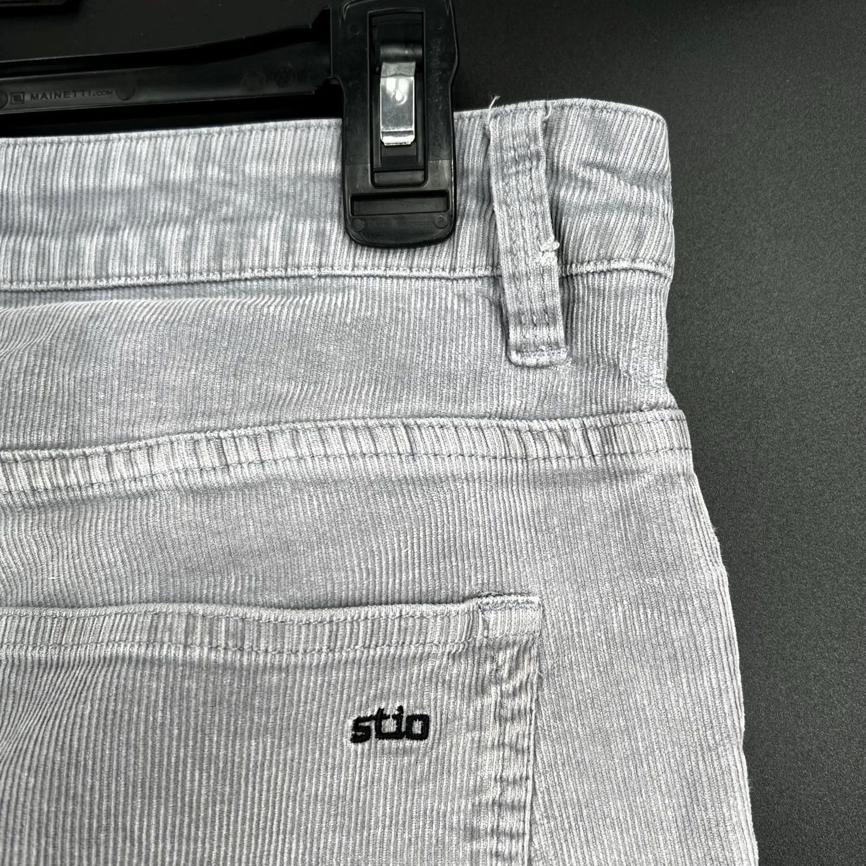 Vintage Stio Pants Mens 34x30 Gray Corduroy Rivet Cord Stretch Straight Chino Regular 5-Pocket Logo Wearable Mens Size US 34 / EU 50 - 6 Thumbnail
