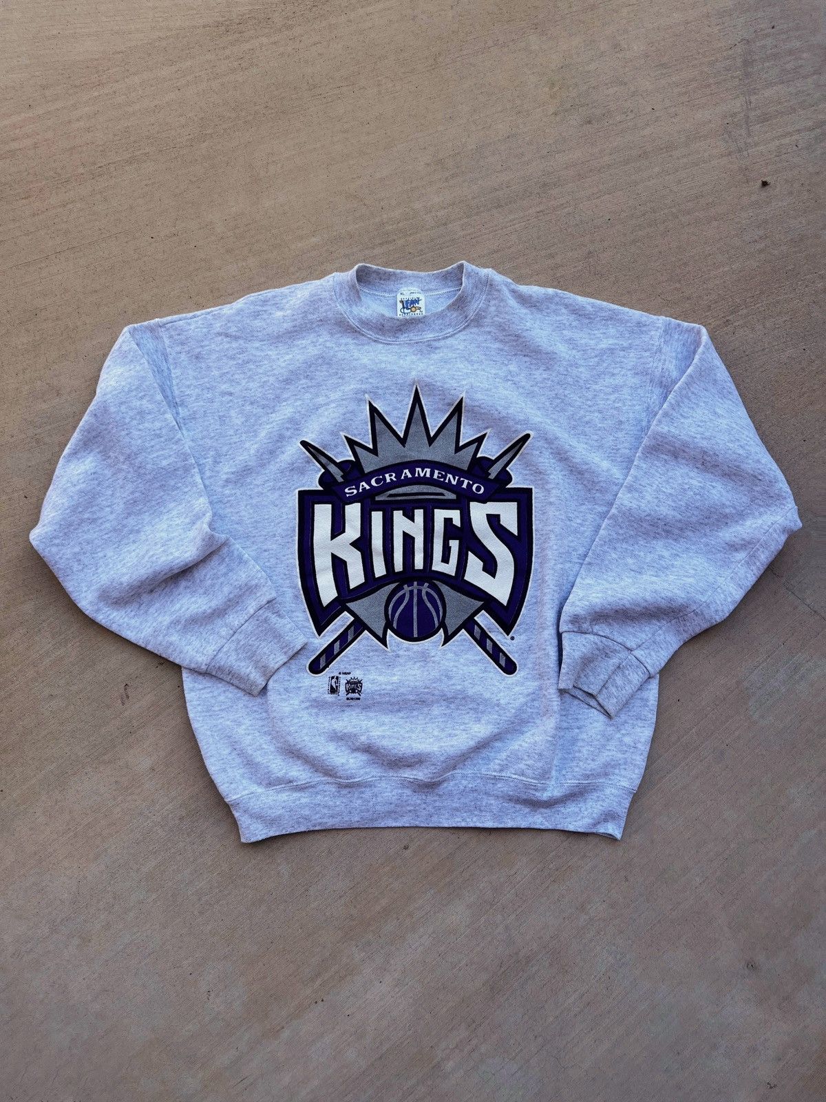 Starter Vintage 90s Sacramento Kings Nba Sweatshirt Grey Size Medium, Grailed