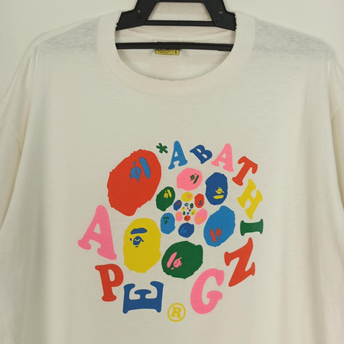Bape × Vintage Bathing Ape circle tee White shirt Size US L / EU 52-54 / 3 - 2 Thumbnail